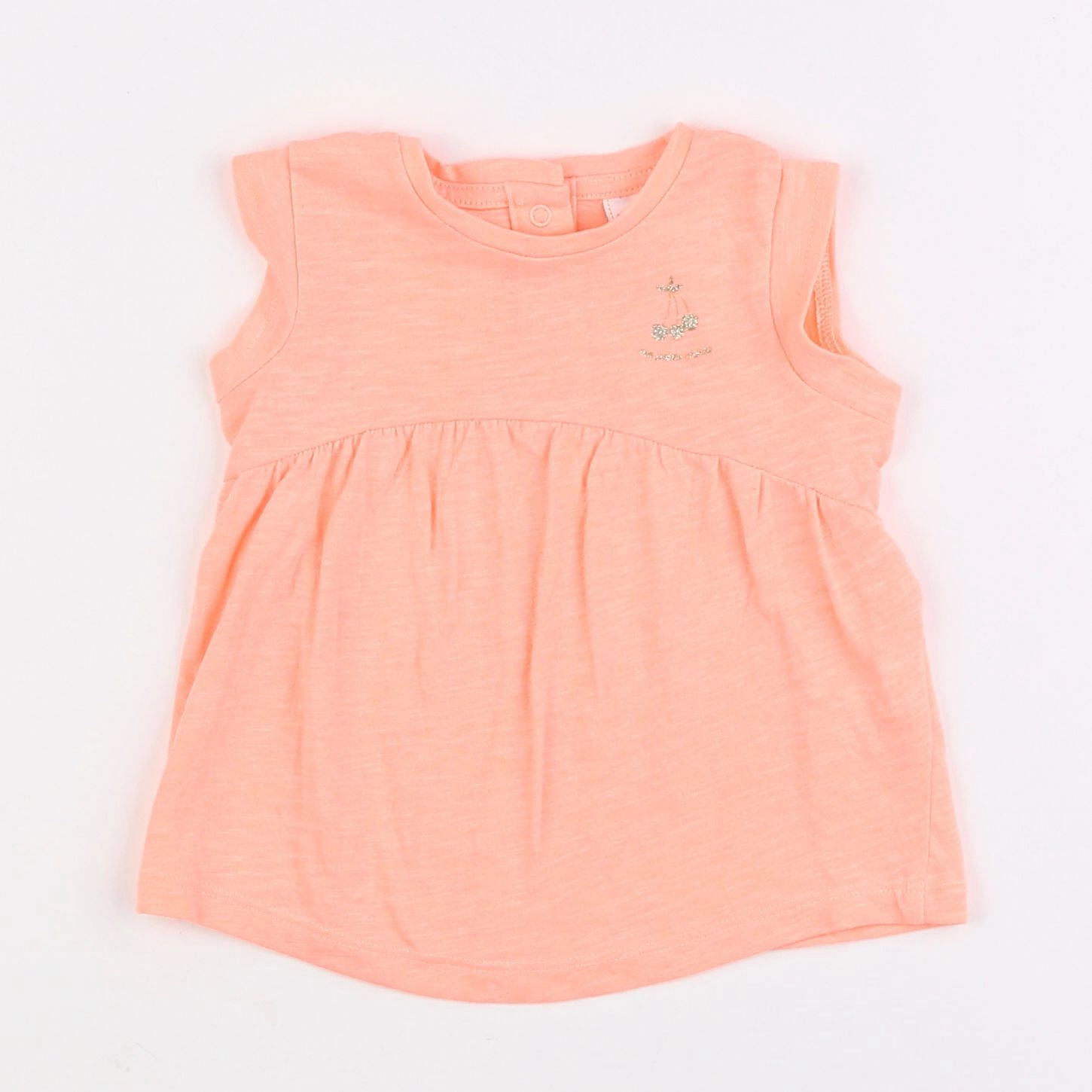 Tape à l'oeil - robe orange - 6 mois
