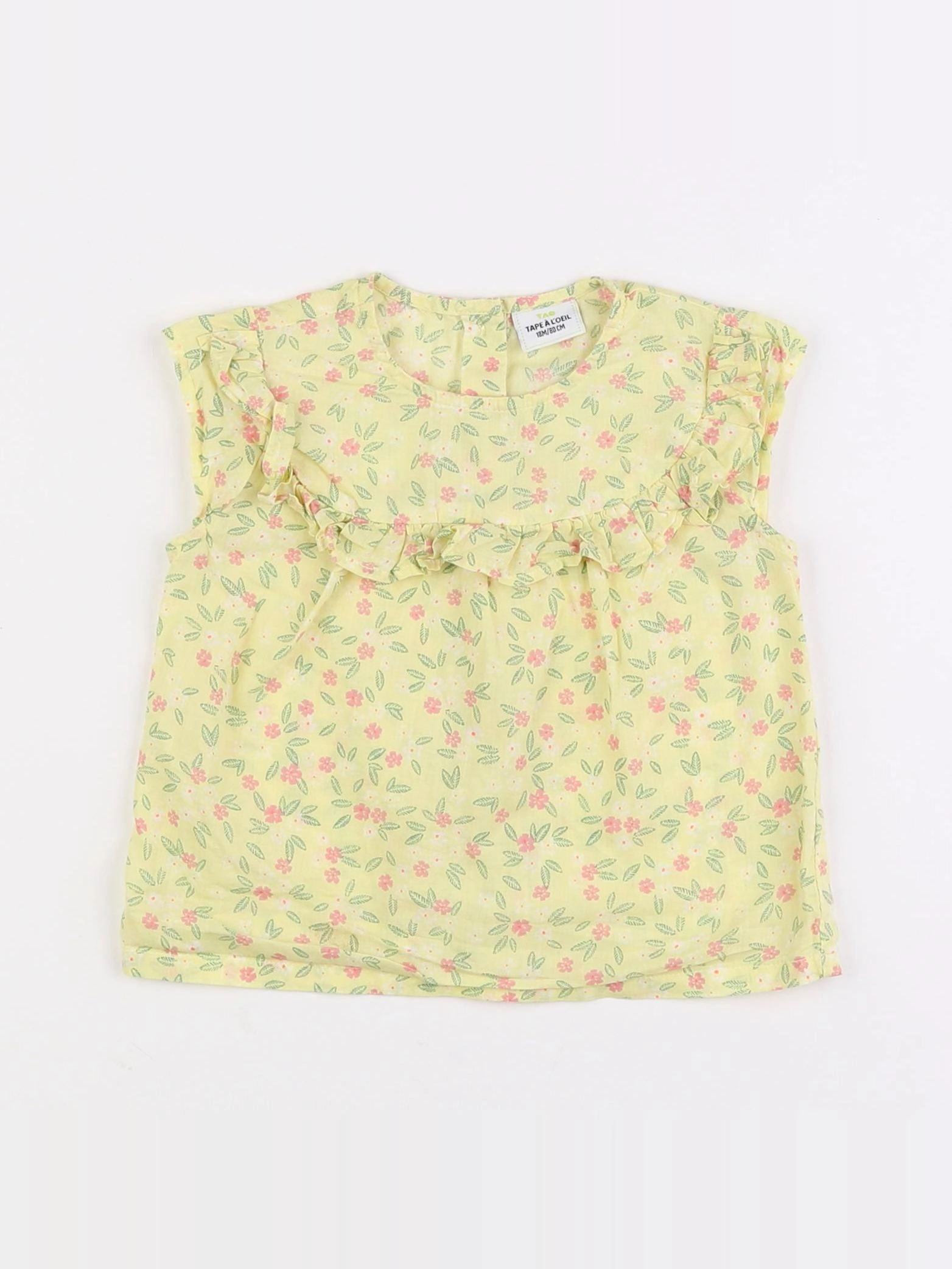 Tape à l'oeil - blouse jaune - 18 mois