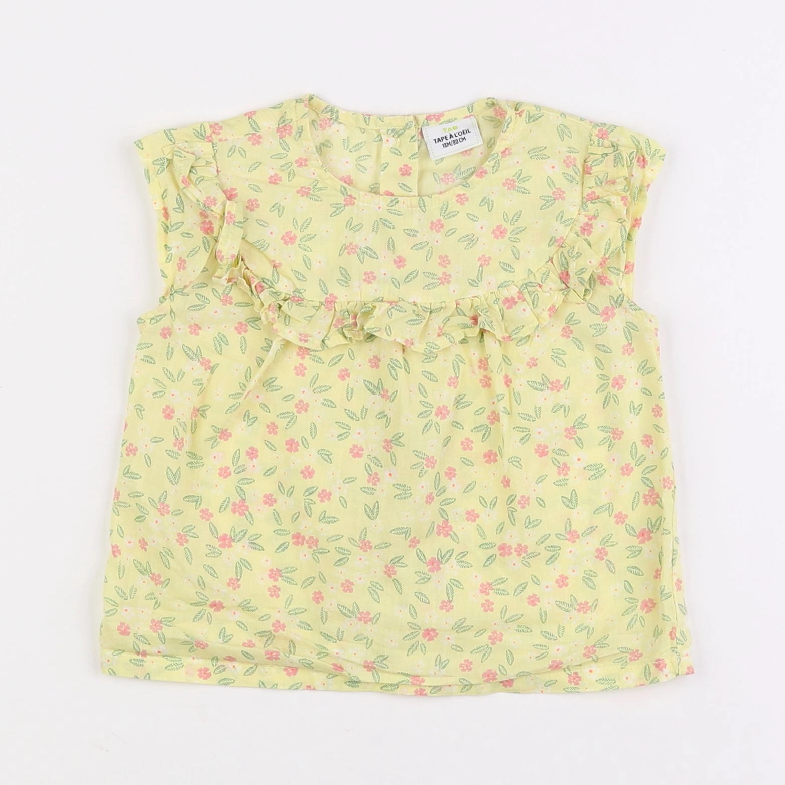 Tape à l'oeil - blouse jaune - 18 mois