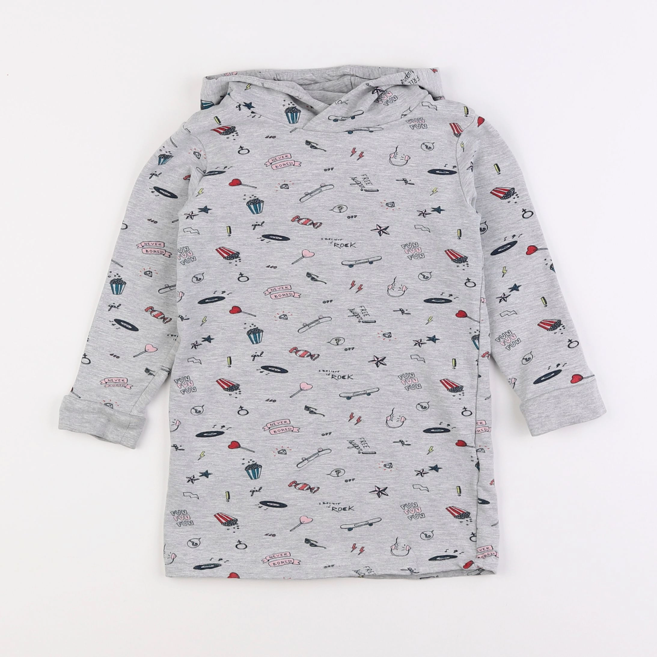 Vertbaudet - robe gris - 4 ans
