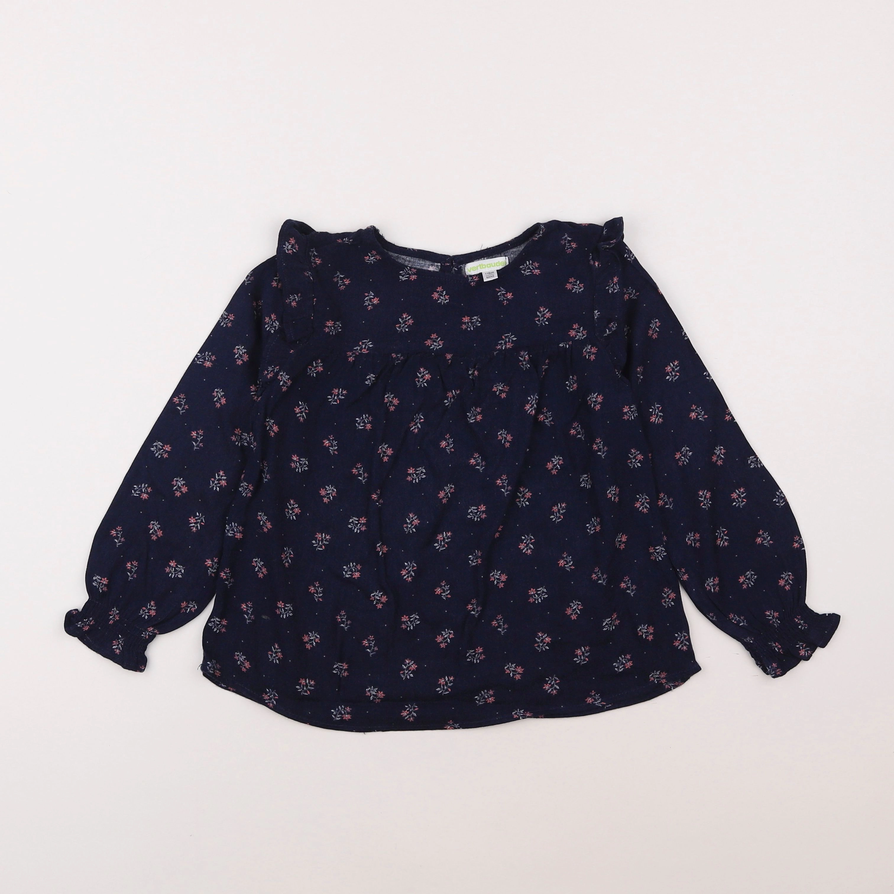 Vertbaudet - blouse bleu - 6 ans