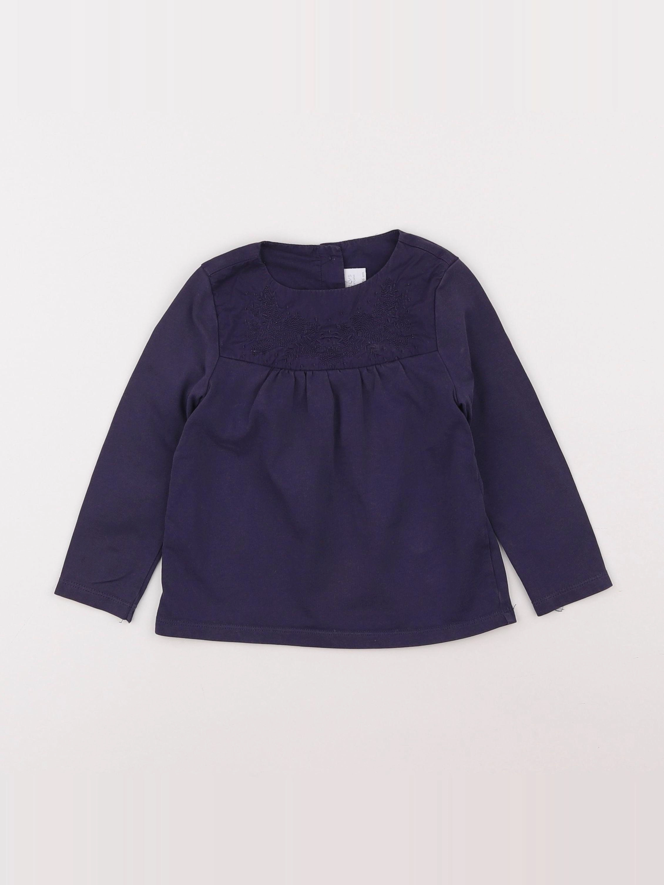 Natalys - blouse bleu - 2 ans