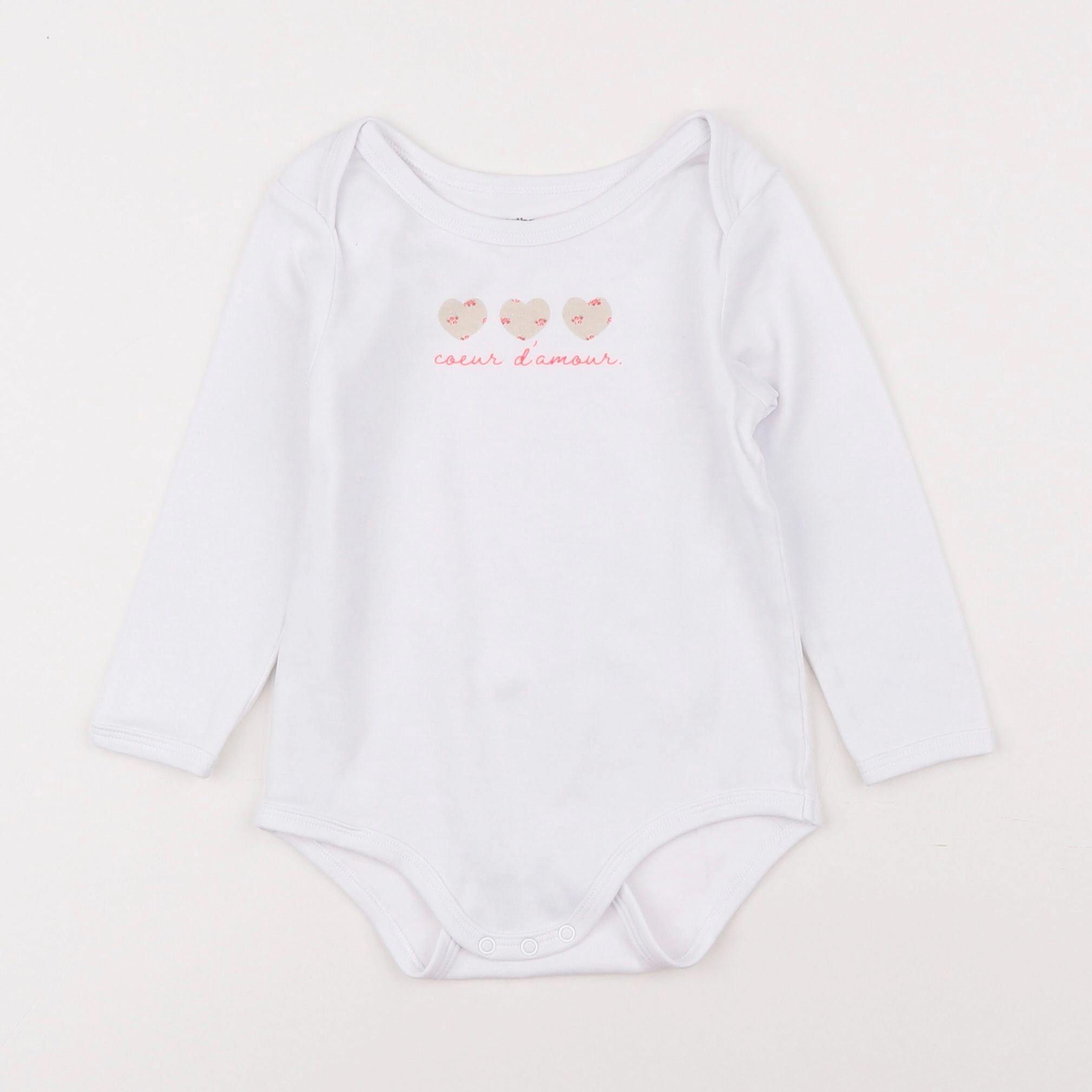 Vertbaudet - body blanc - 2 ans
