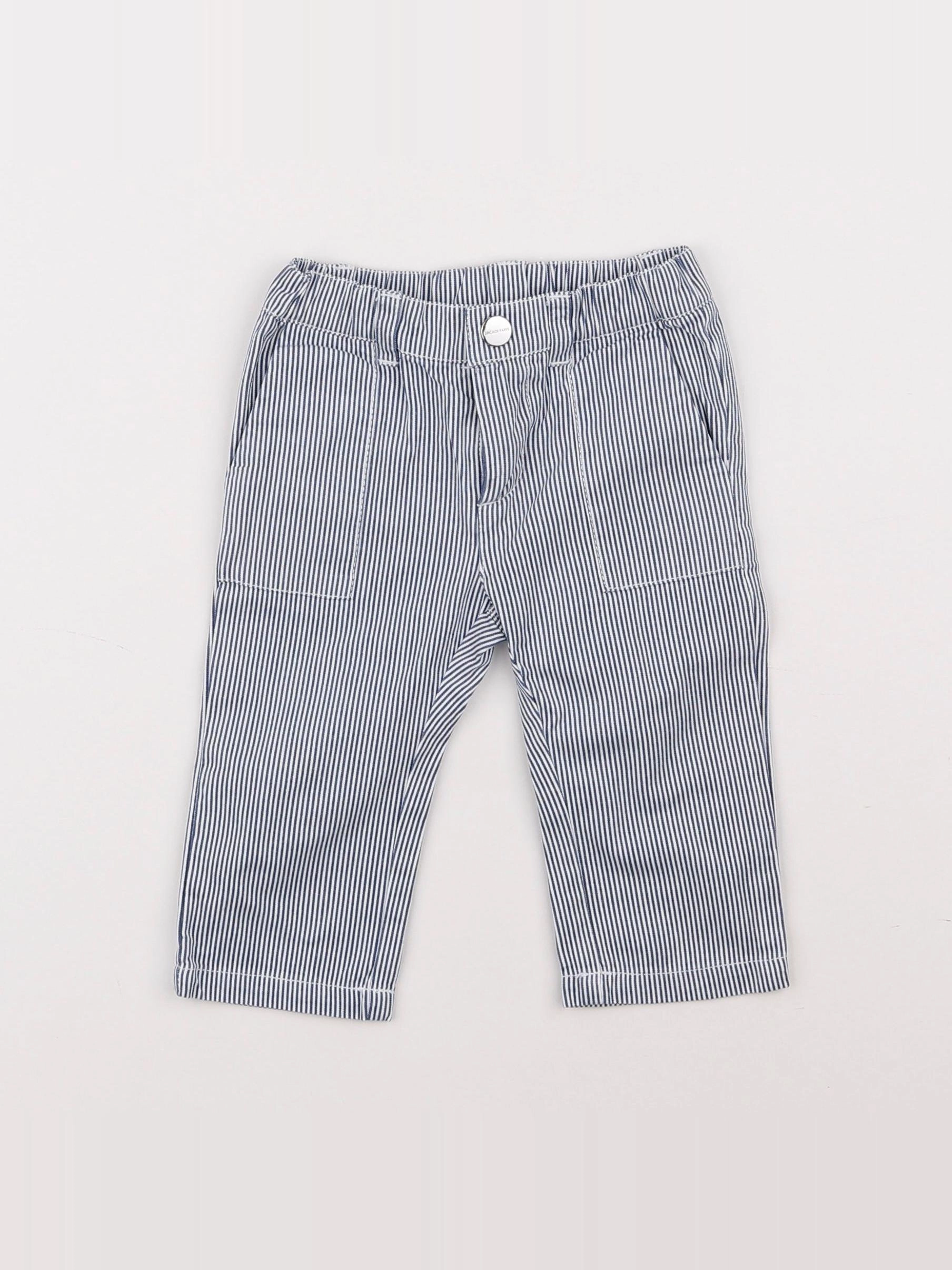 Jacadi - pantalon bleu - 12 mois