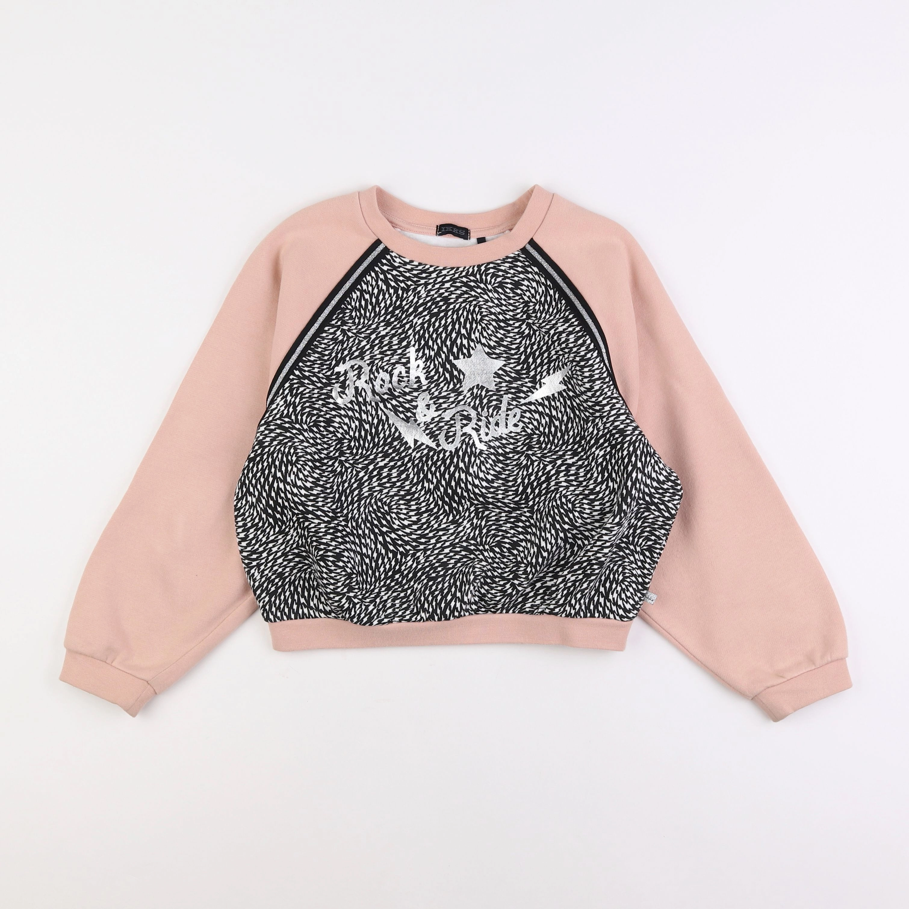 IKKS - sweat rose - 8 ans