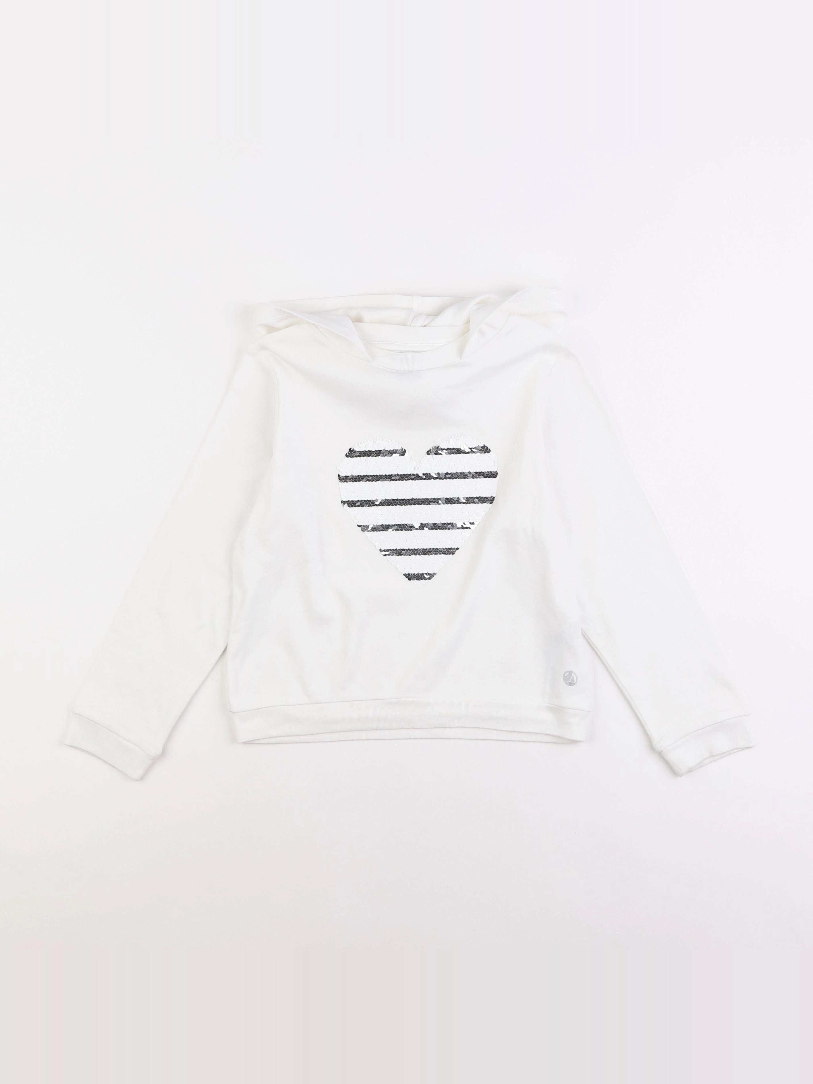 Petit Bateau - tee-shirt blanc - 6 ans