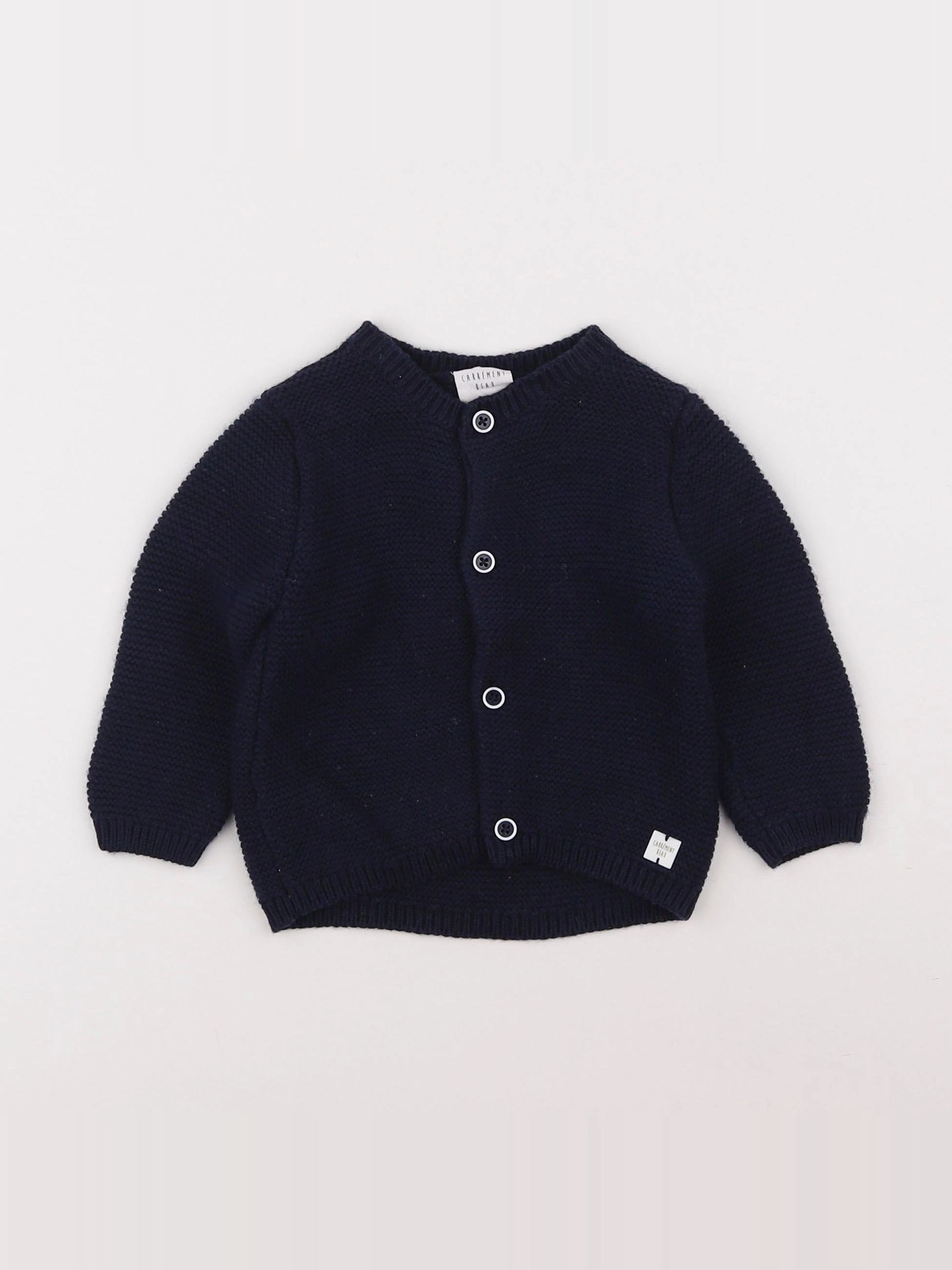 Carrément Beau - gilet bleu - 9 mois