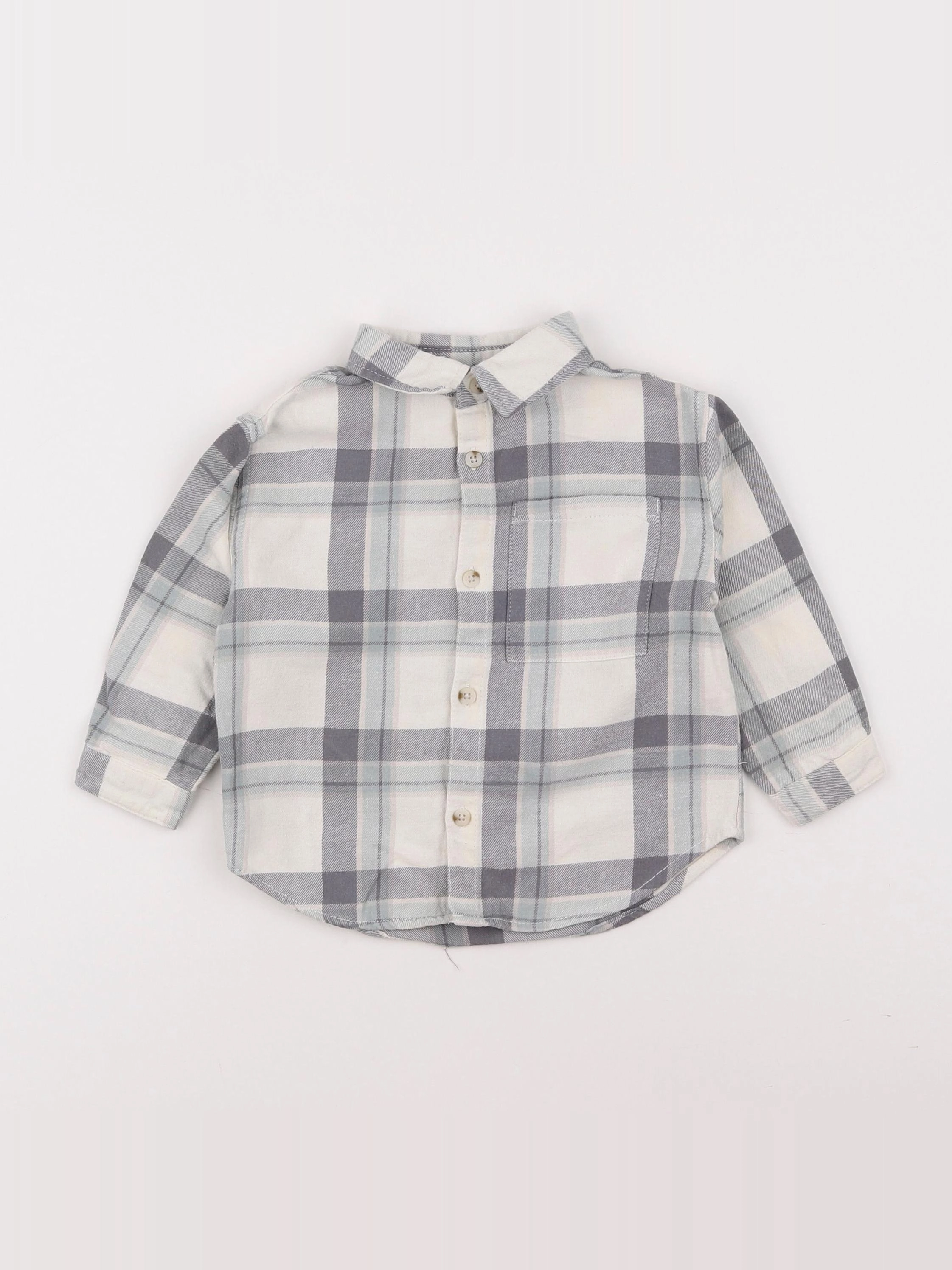 Zara - chemise gris - 9/12 mois