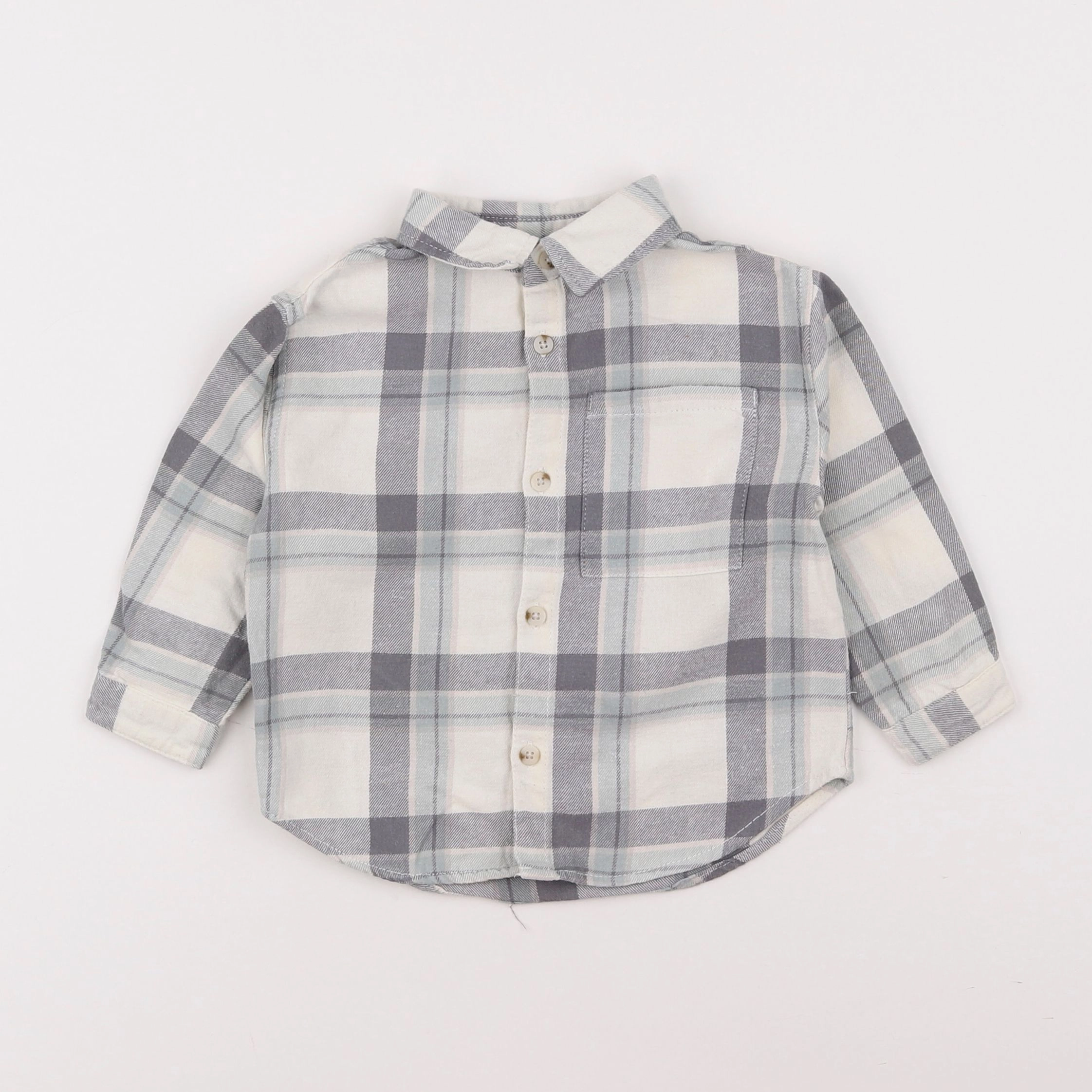 Zara - chemise gris - 9/12 mois