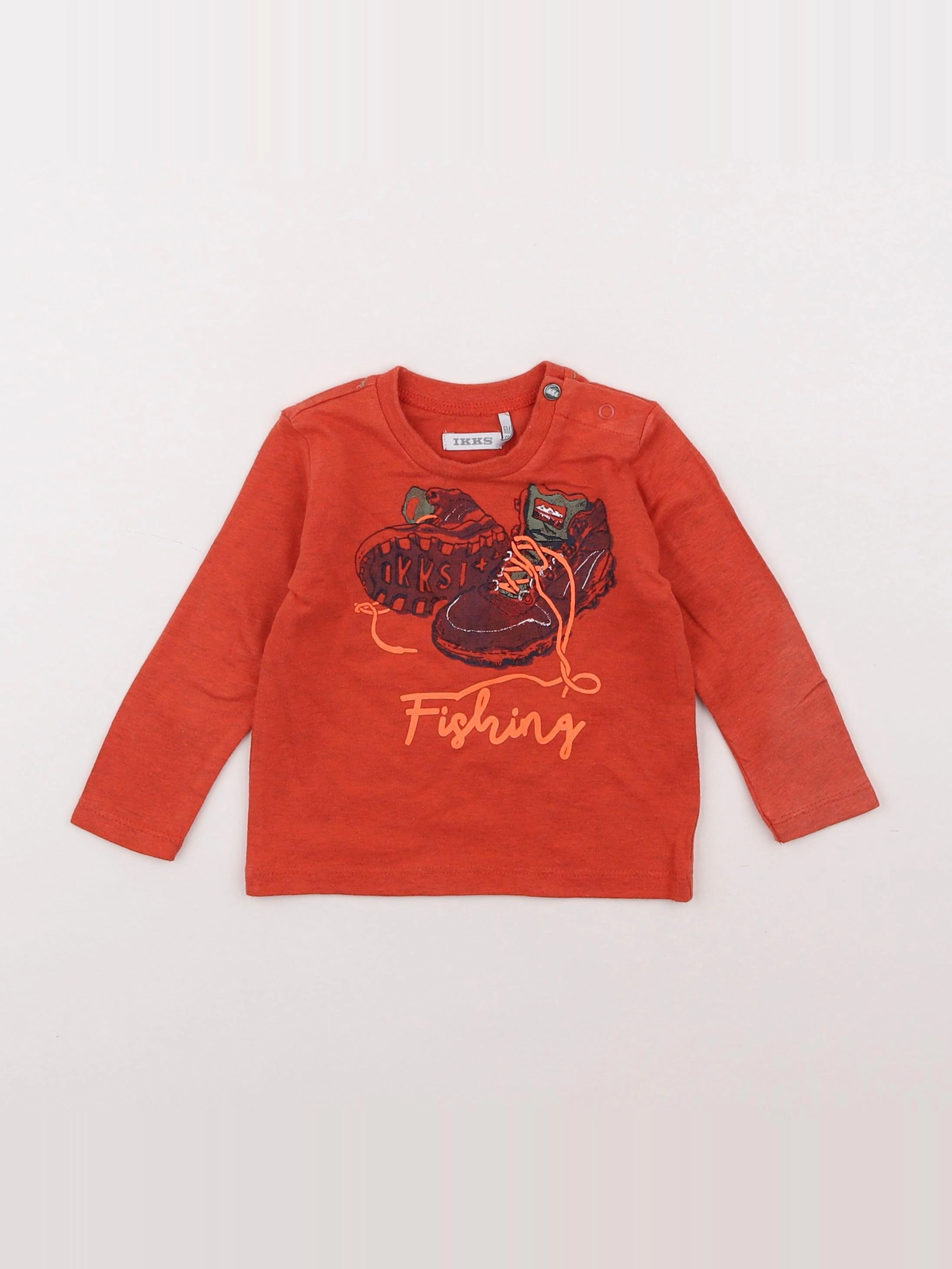 IKKS - tee-shirt rouge - 6 mois
