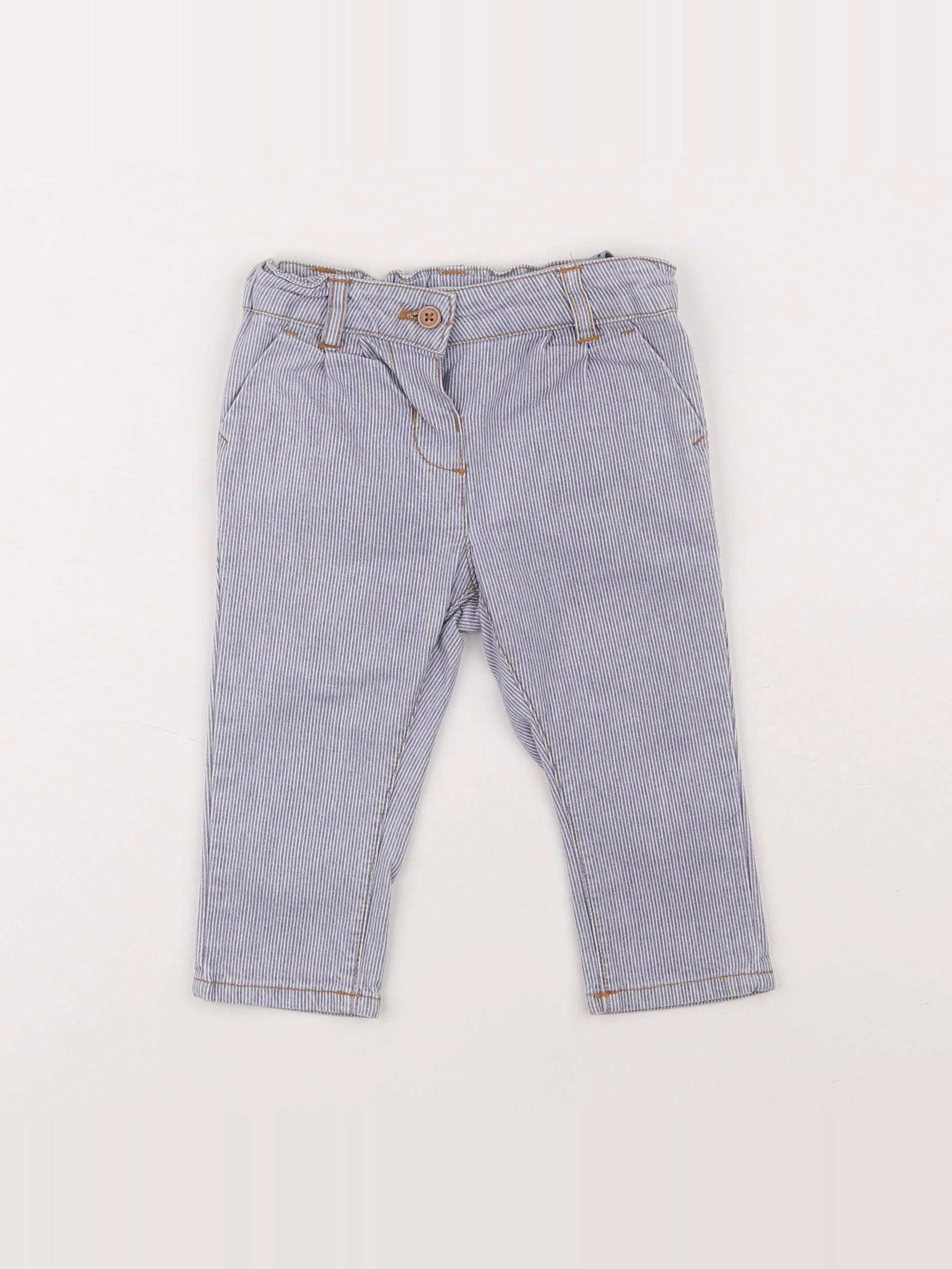 Boutchou - pantalon bleu - 6 mois