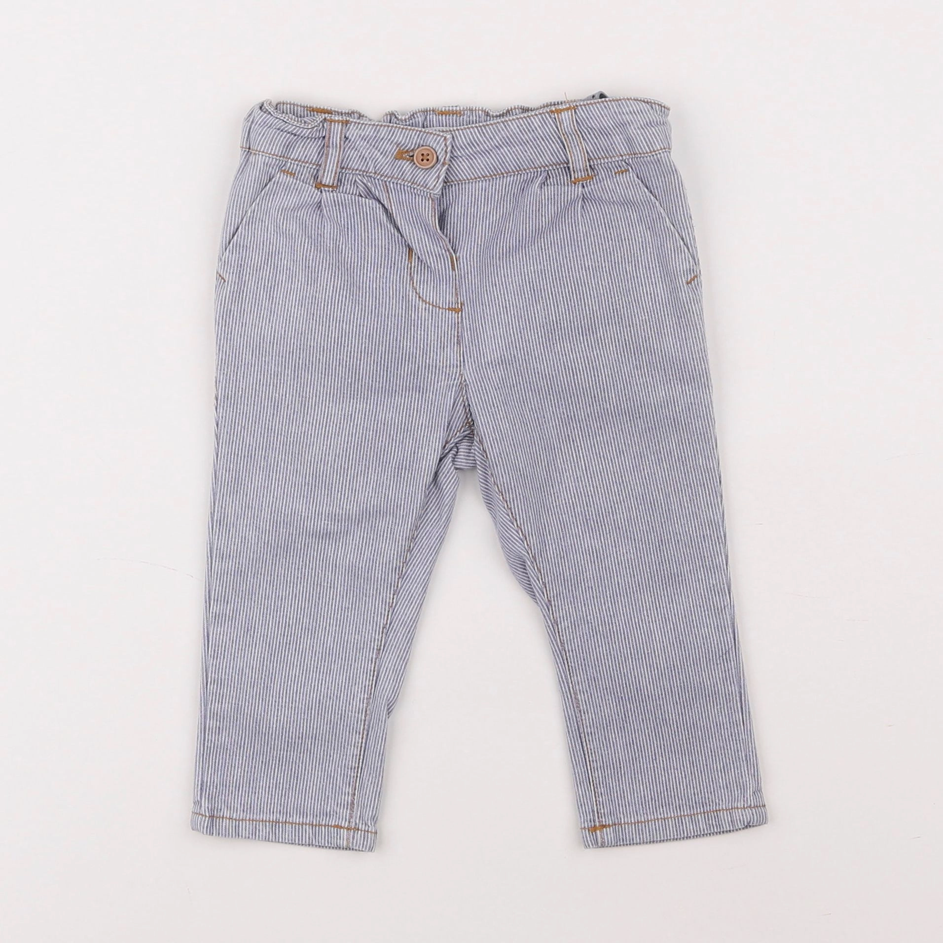 Boutchou - pantalon bleu - 6 mois