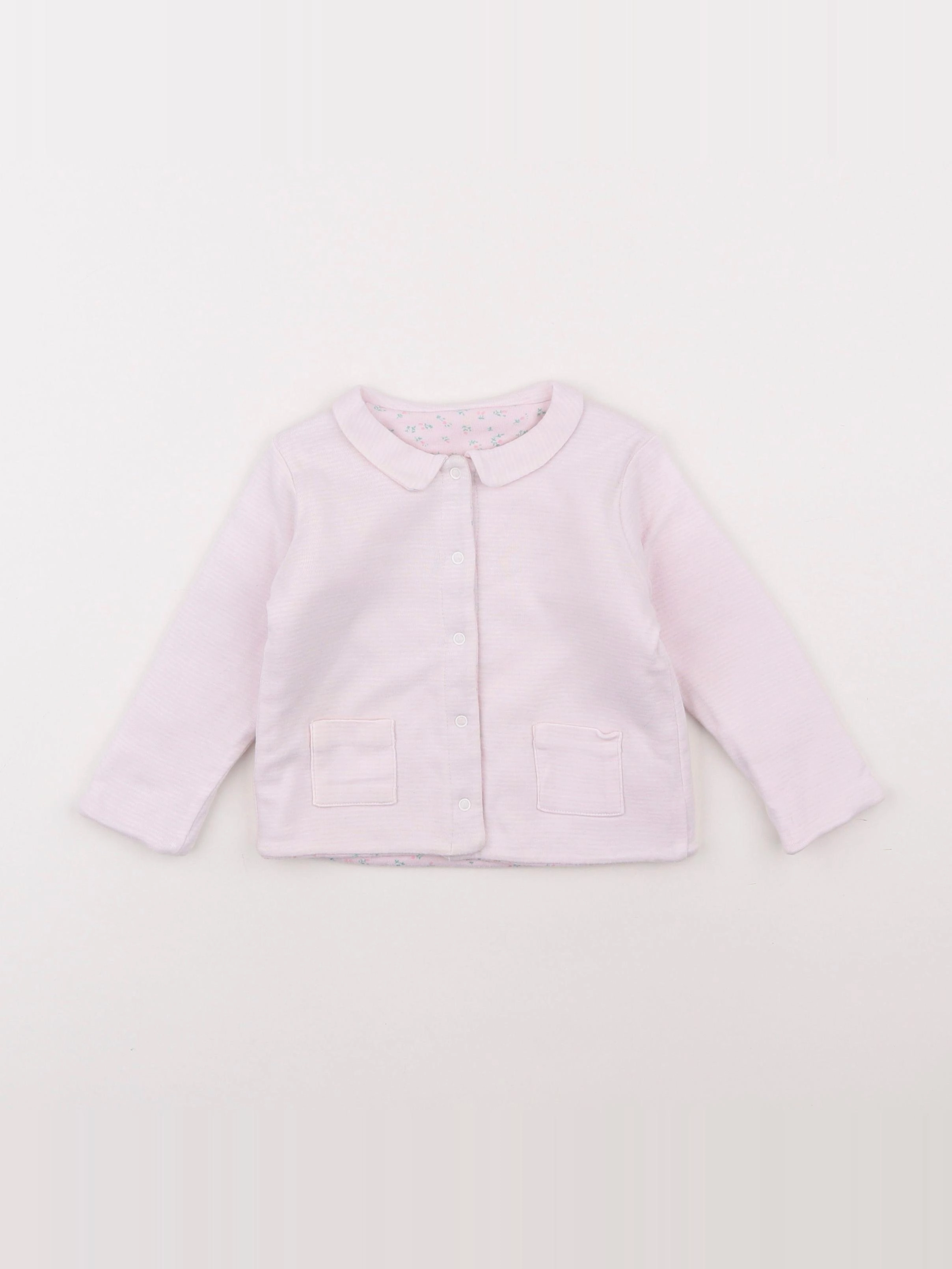 Petit Bateau - sweat rose - 12 mois