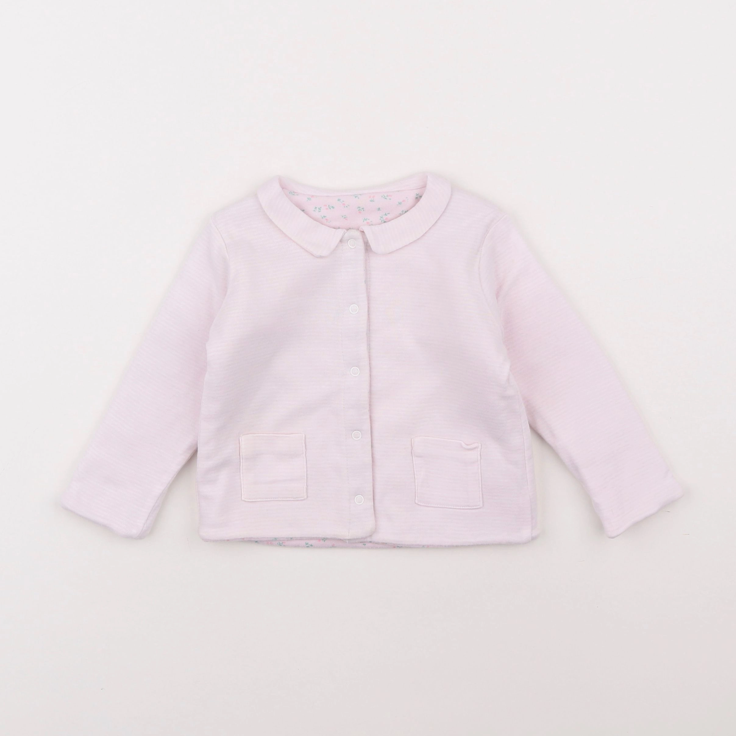 Petit Bateau - sweat rose - 12 mois