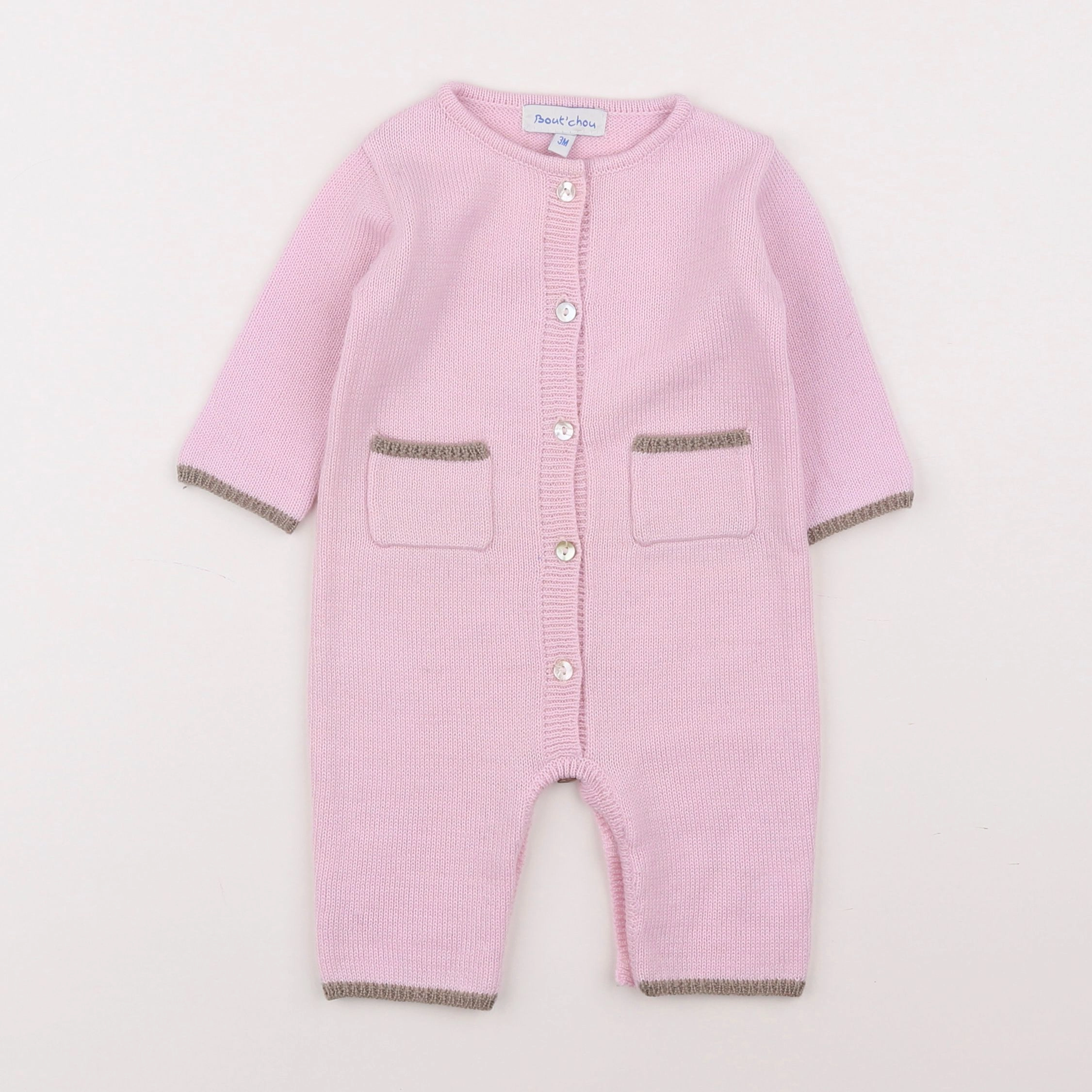 Boutchou - combinaison rose - 3 mois