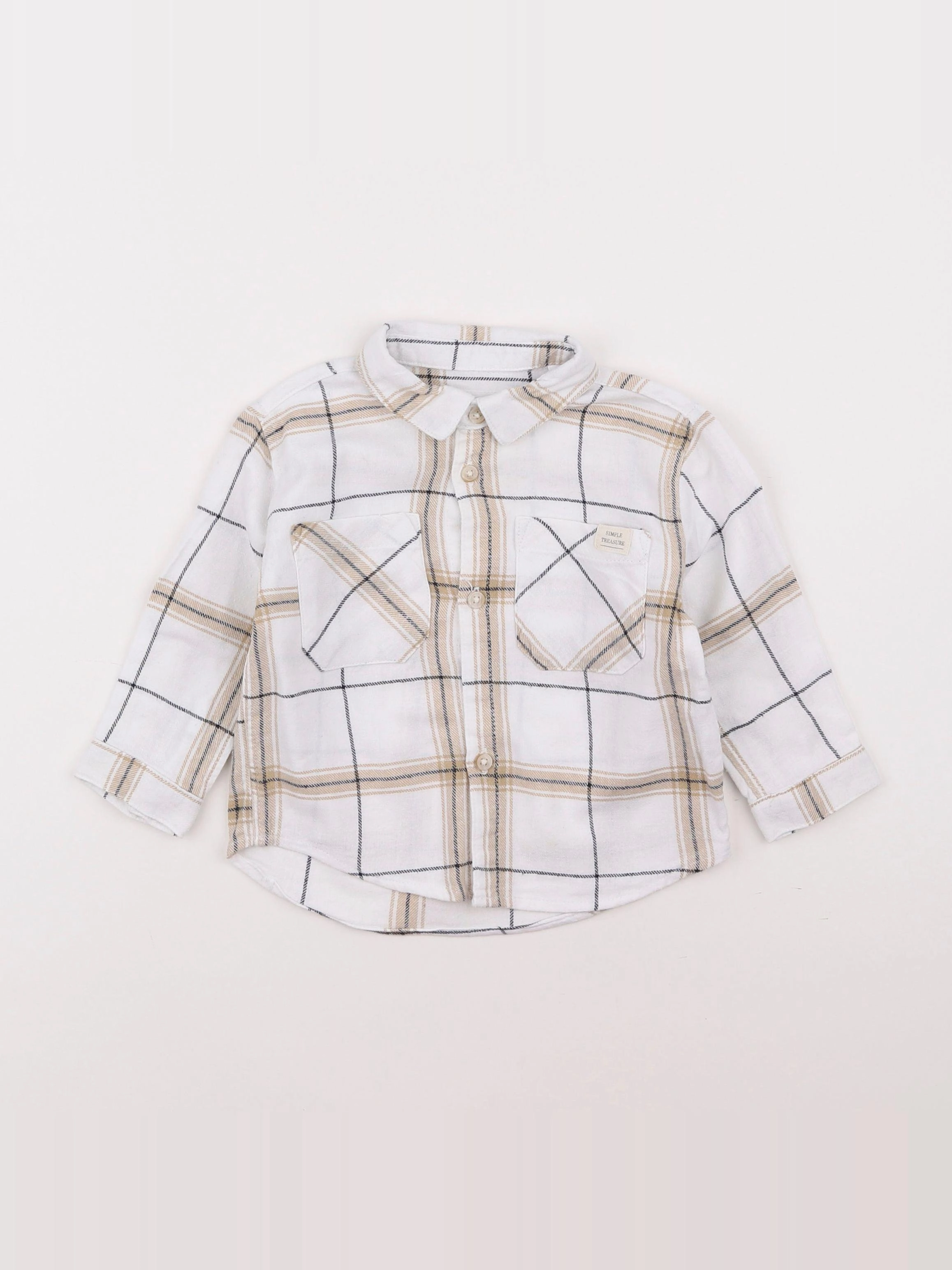 Zara - chemise blanc - 9/12 mois