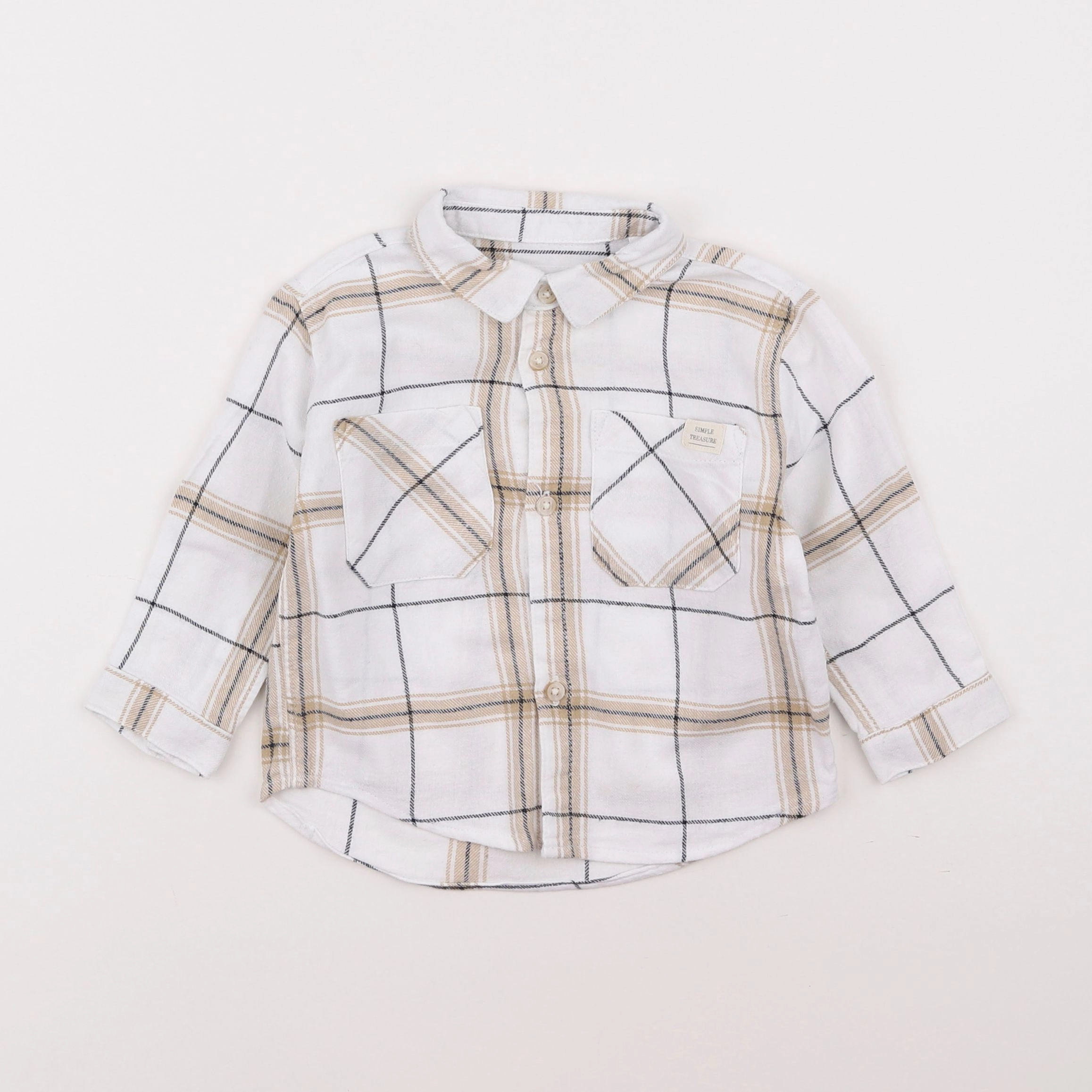 Zara - chemise blanc - 9/12 mois