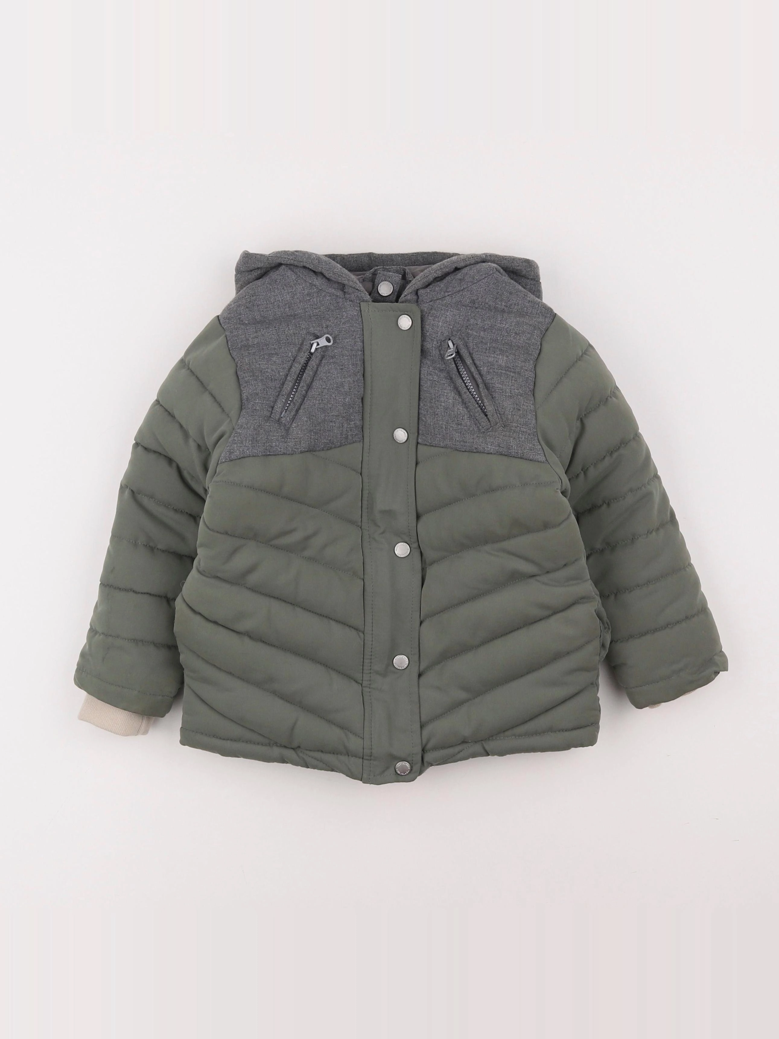 Vertbaudet - doudoune vert - 3 ans
