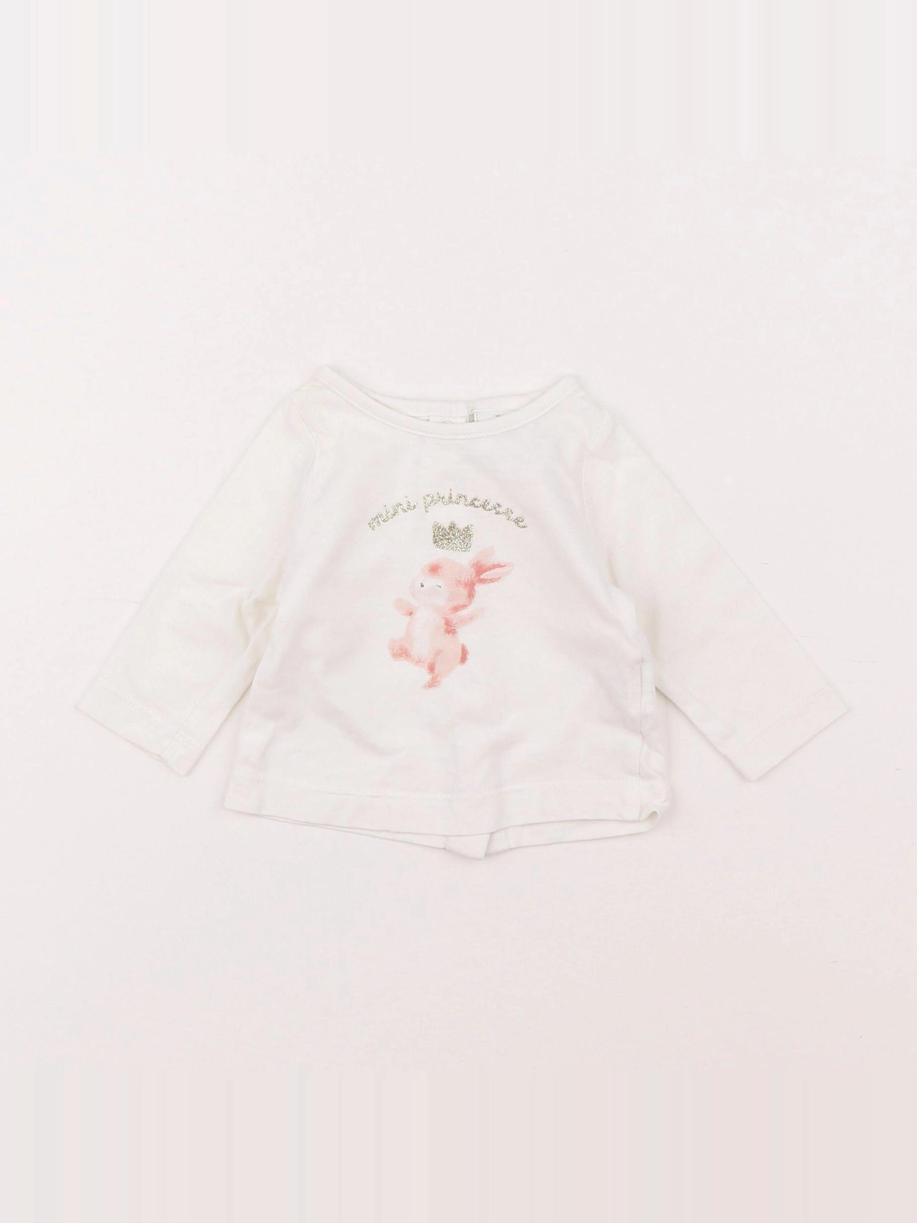 Tape à l'oeil - tee-shirt beige - 1 mois