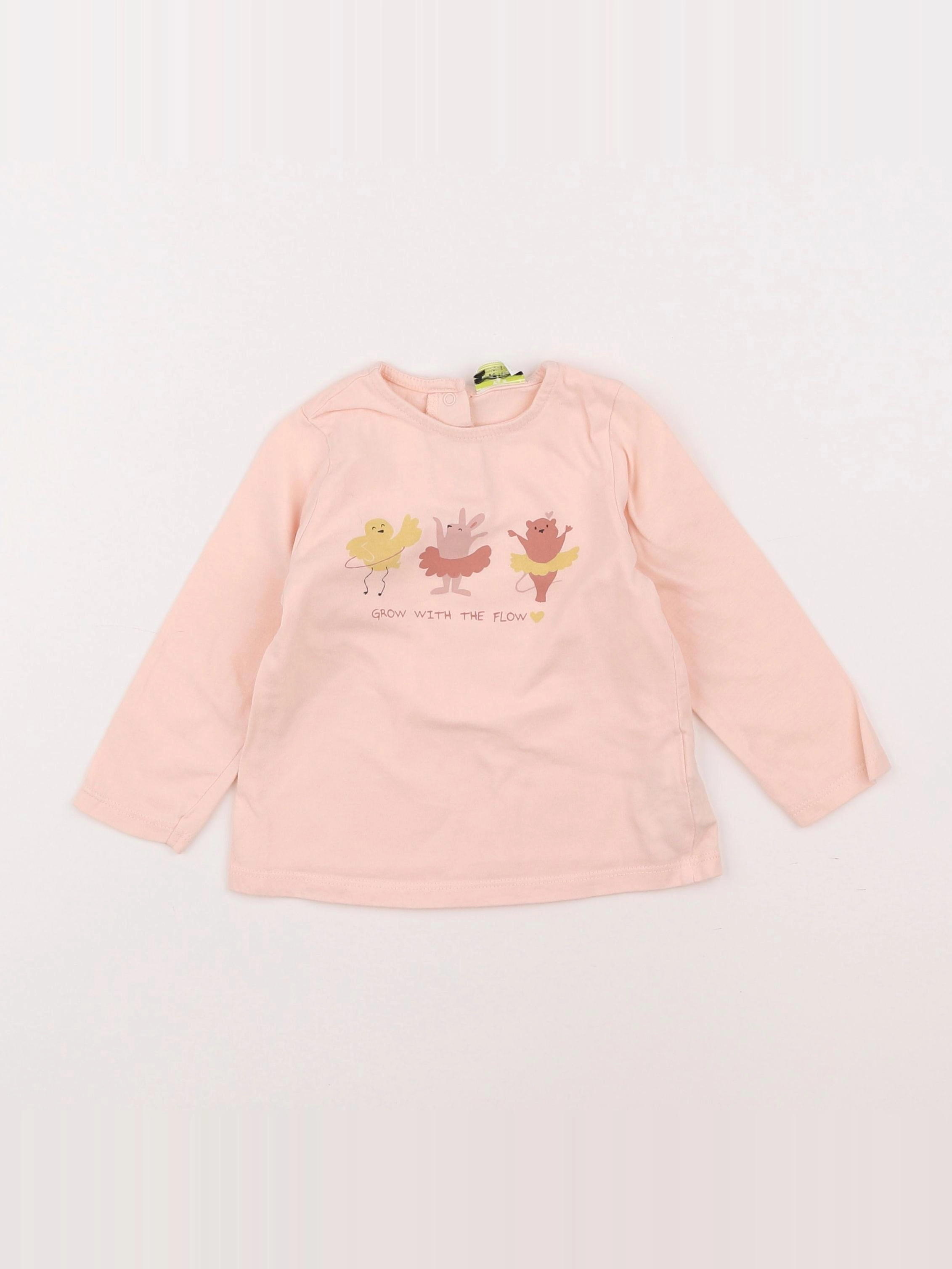 Tape à l'oeil - tee-shirt rose - 18 mois
