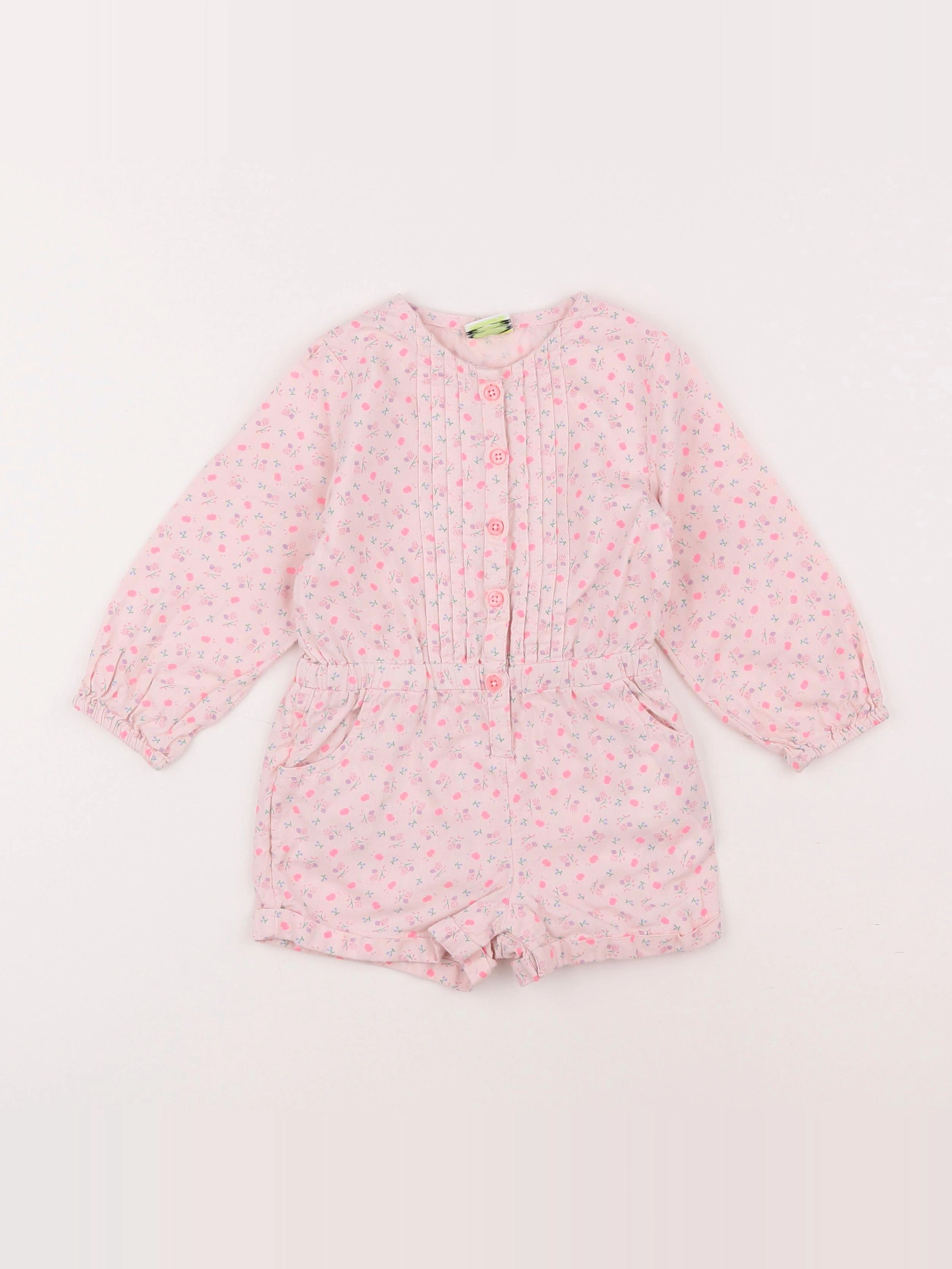 Tape à l'oeil - combinaison rose - 2 ans