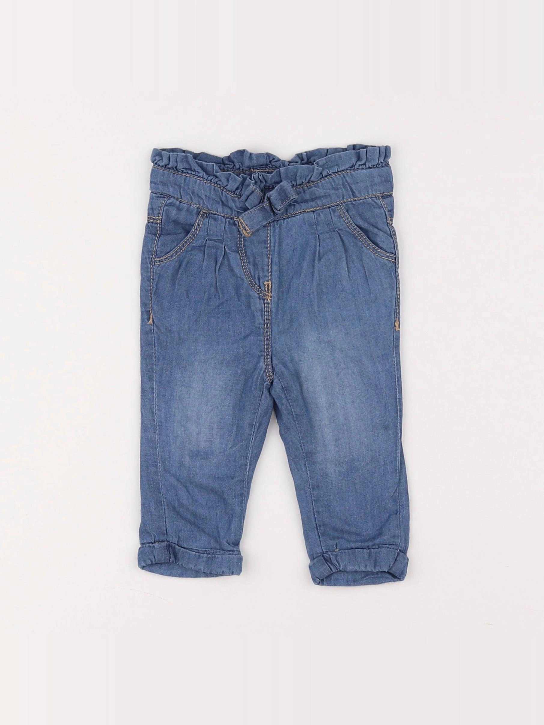Tape à l'oeil - pantalon bleu - 3 mois