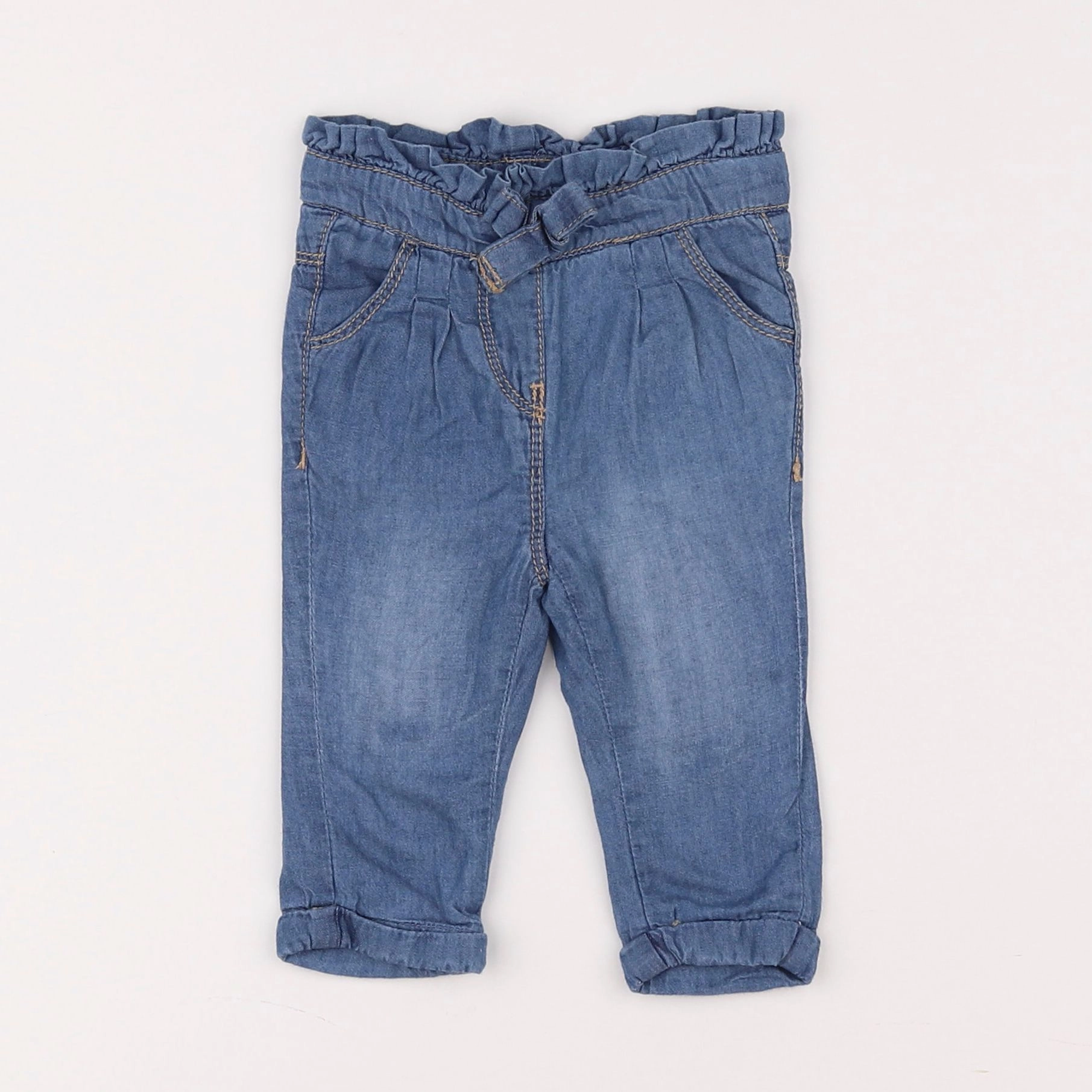 Tape à l'oeil - pantalon bleu - 3 mois
