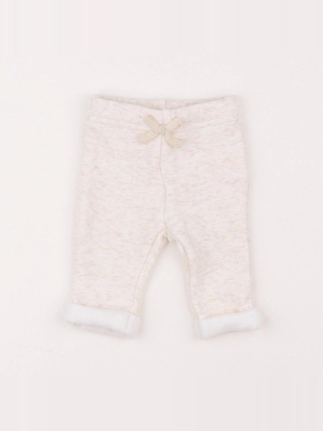 Tape à l'oeil - jogging doublé beige - 1 mois