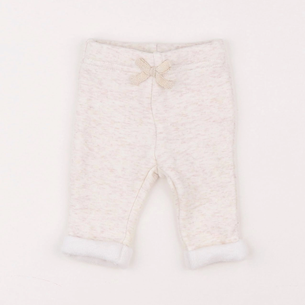 Tape à l'oeil - jogging doublé beige - 1 mois