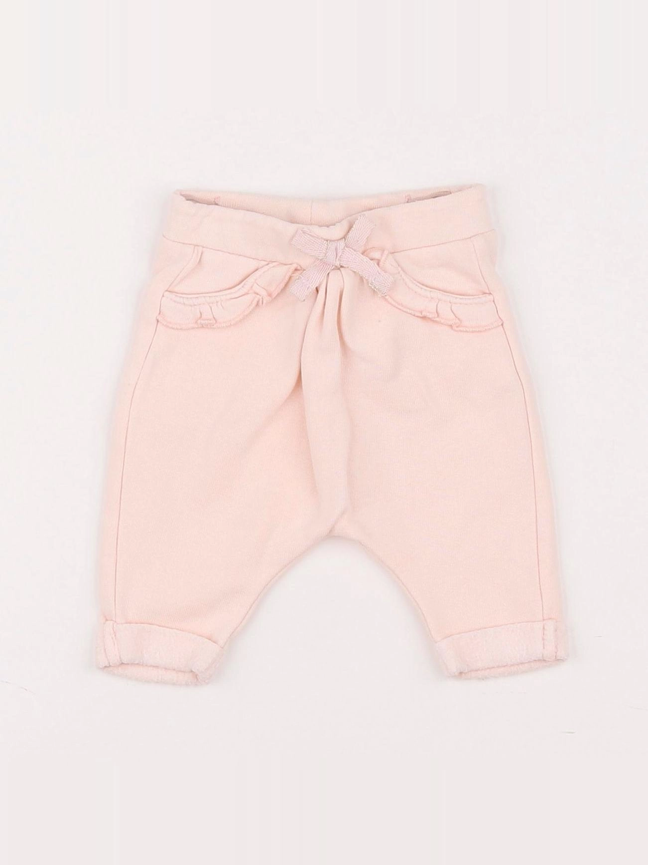 Tape à l'oeil - jogging doublé rose - 1 mois