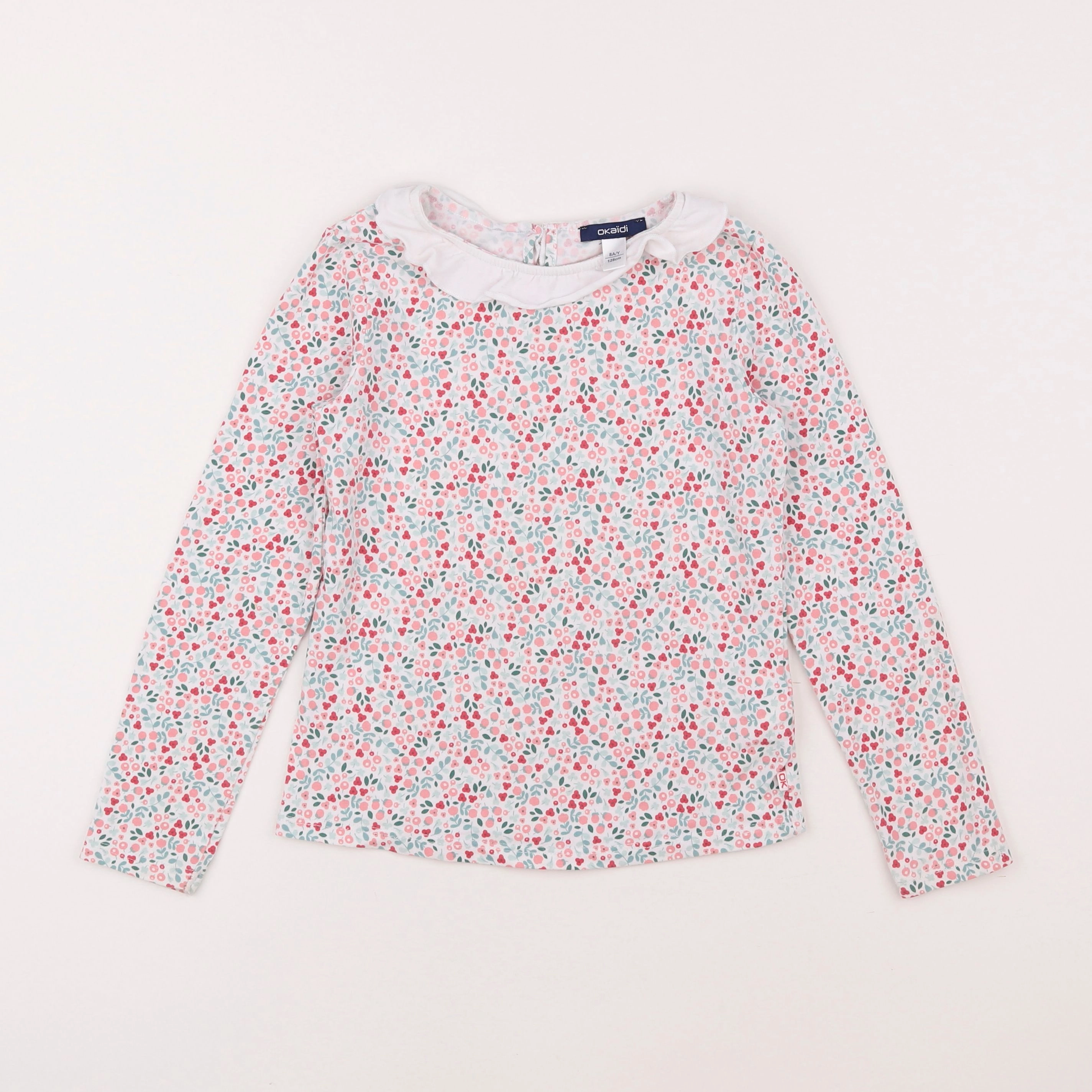 Okaidi - tee-shirt blanc - 8 ans