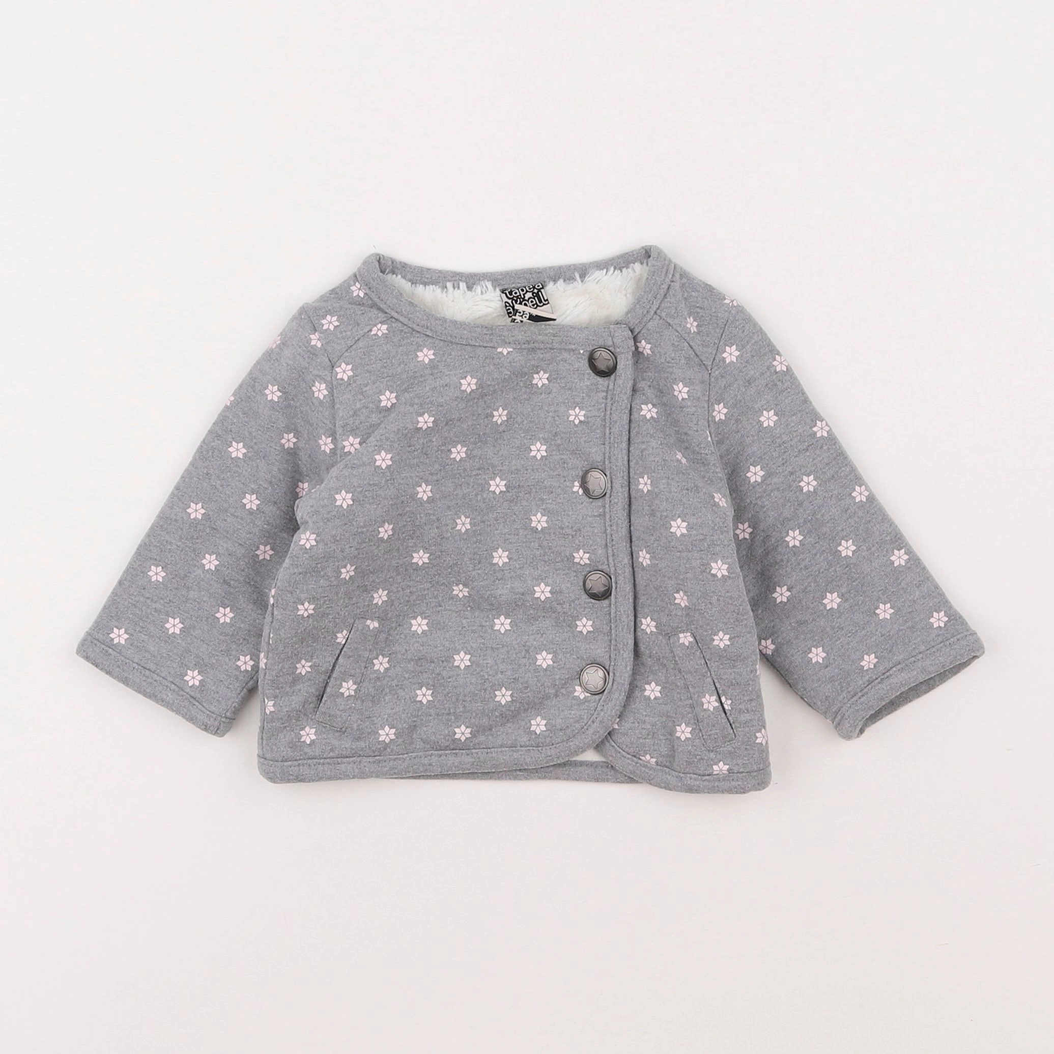 Tape à l'oeil - sweat gris - 3 mois