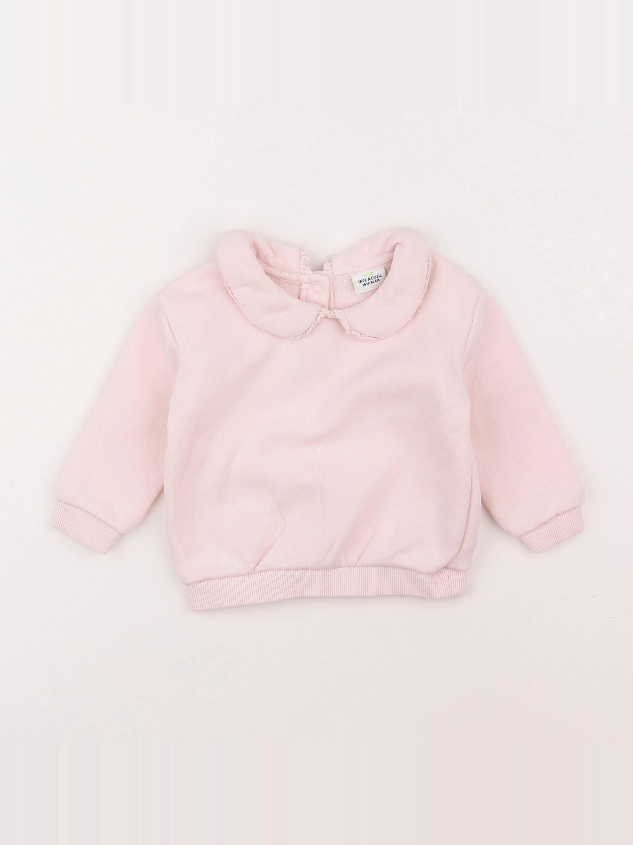 Tape à l'oeil - sweat rose - 18 mois