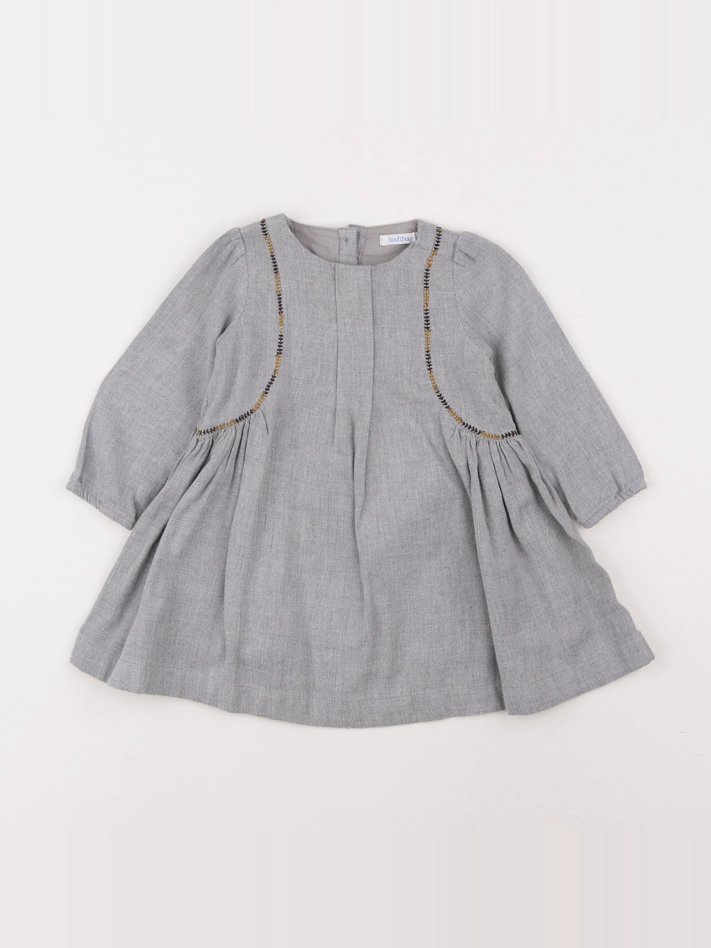 Boutchou - robe gris - 6 mois