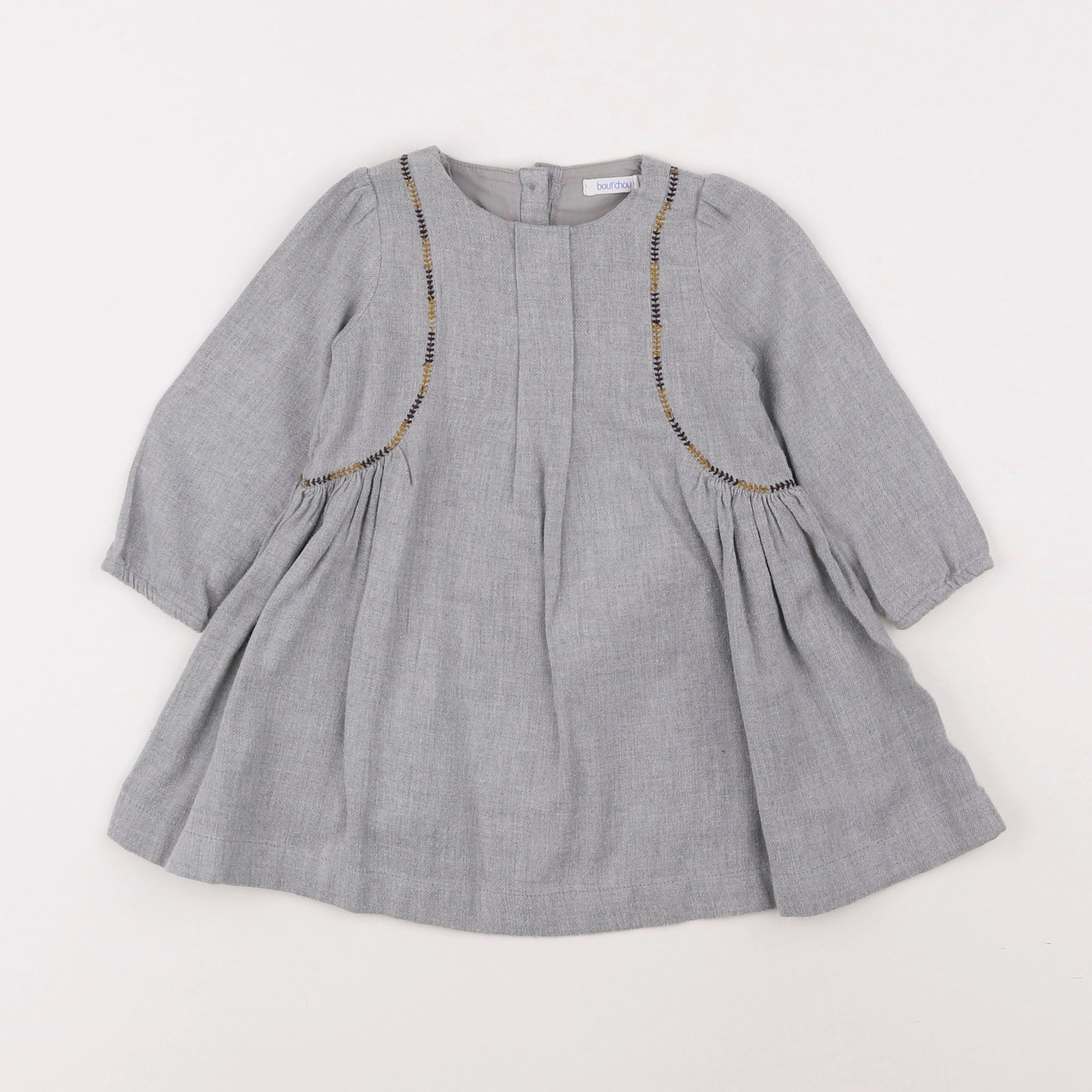 Boutchou - robe gris - 6 mois