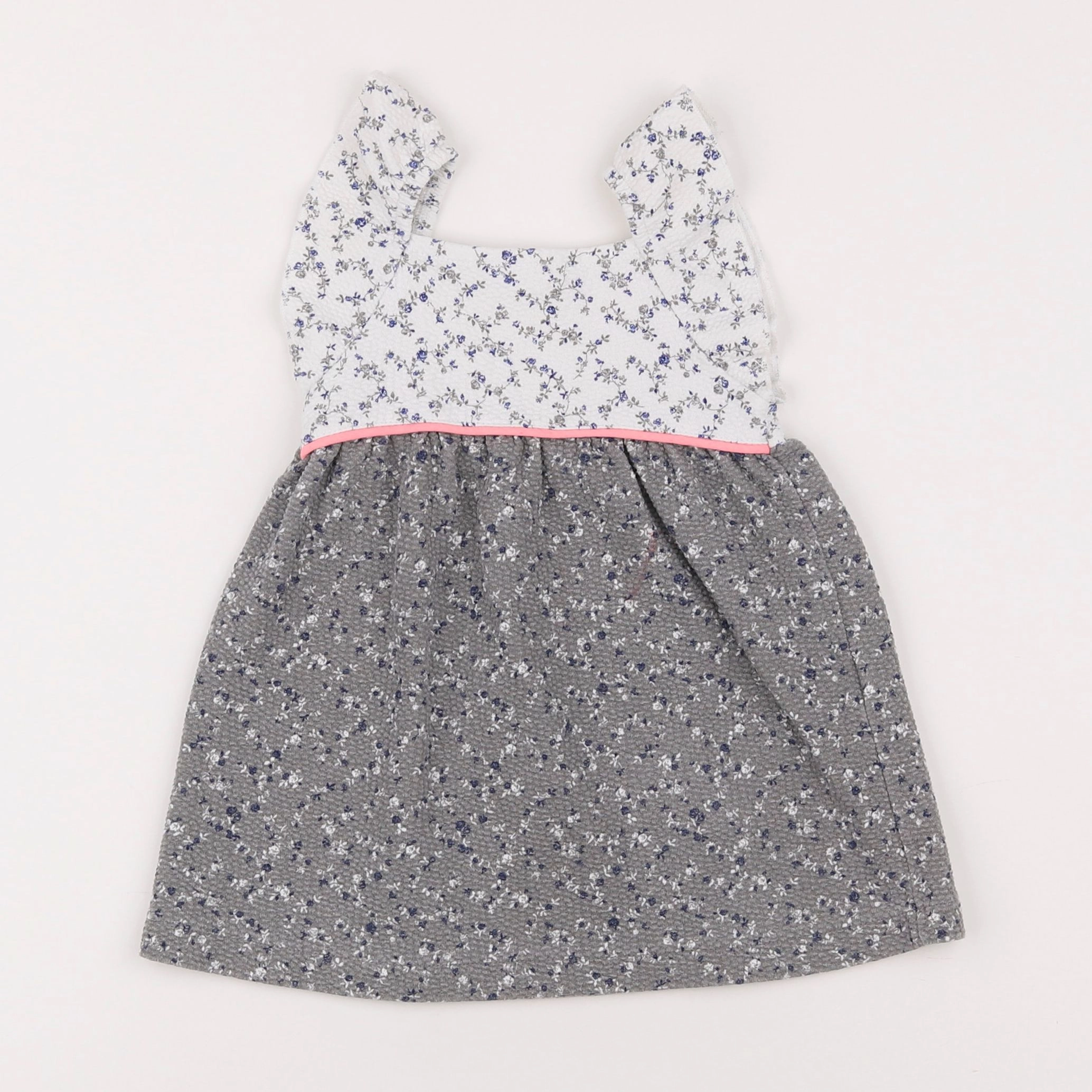Zara - robe gris - 9/12 mois