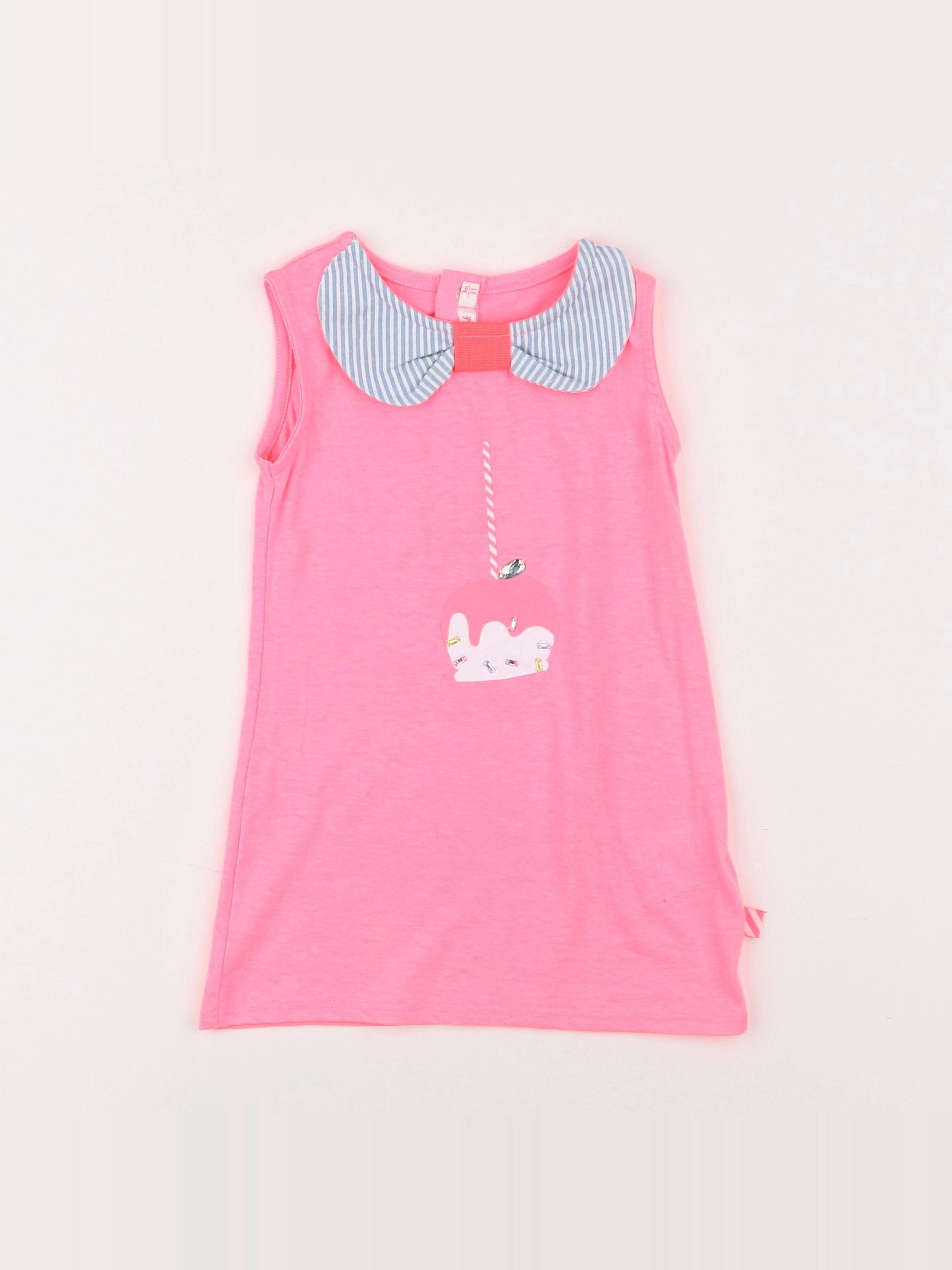 Billie Blush - robe rose fluo - 9 mois