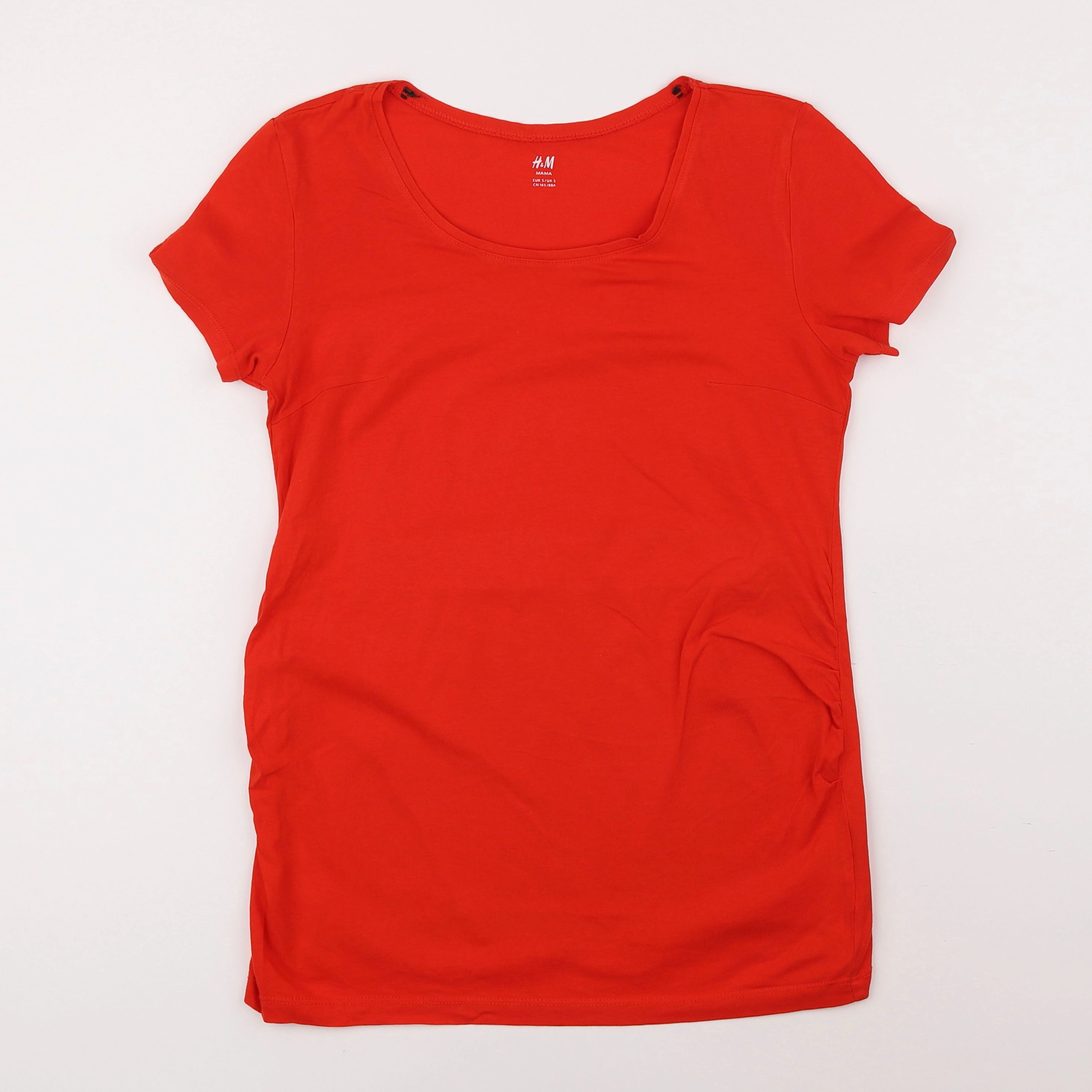 H&M - tee-shirt grossesse rouge - s