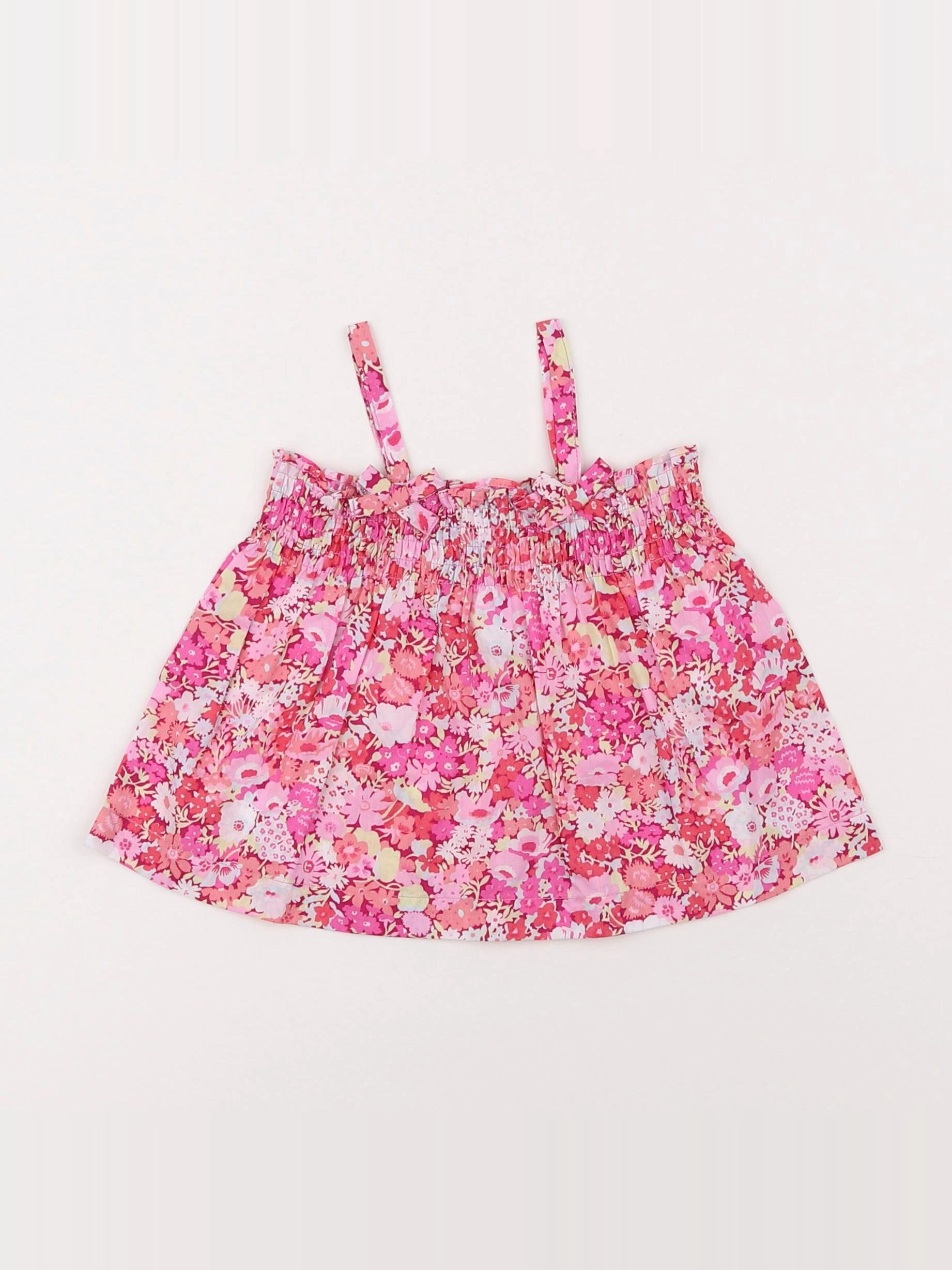Jacadi - blouse liberty rose - 12 mois