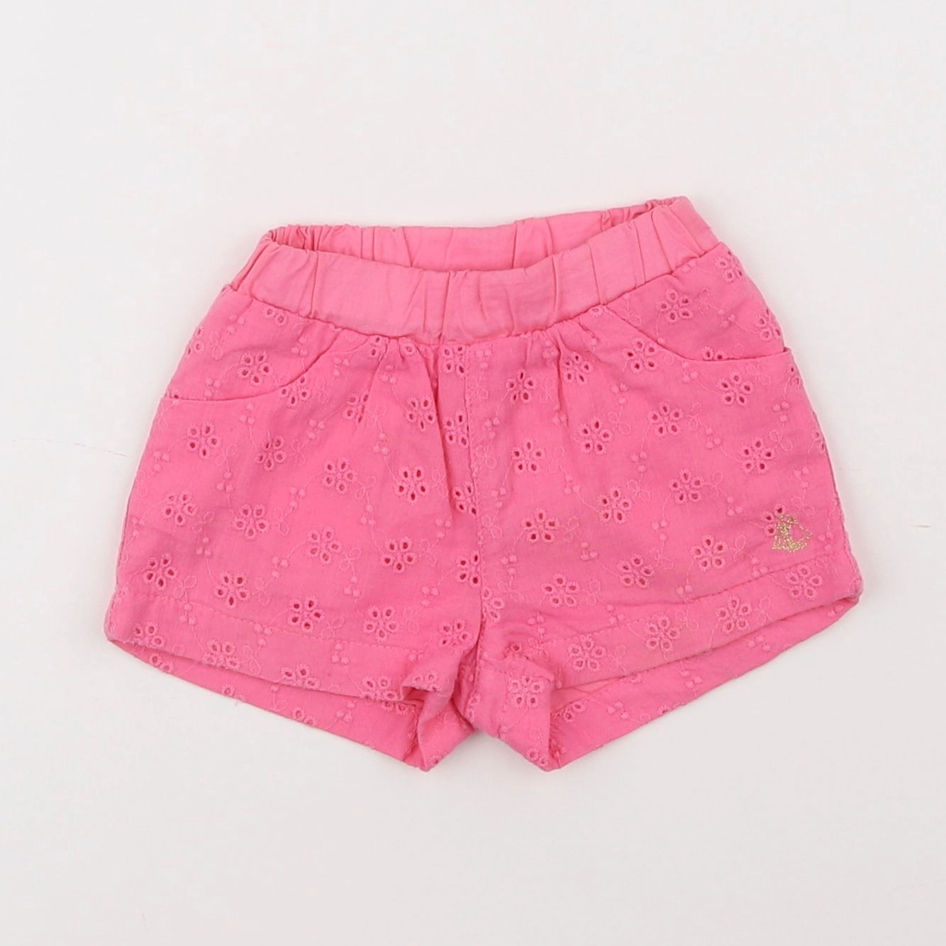 Petit Bateau - short rose - 3 mois