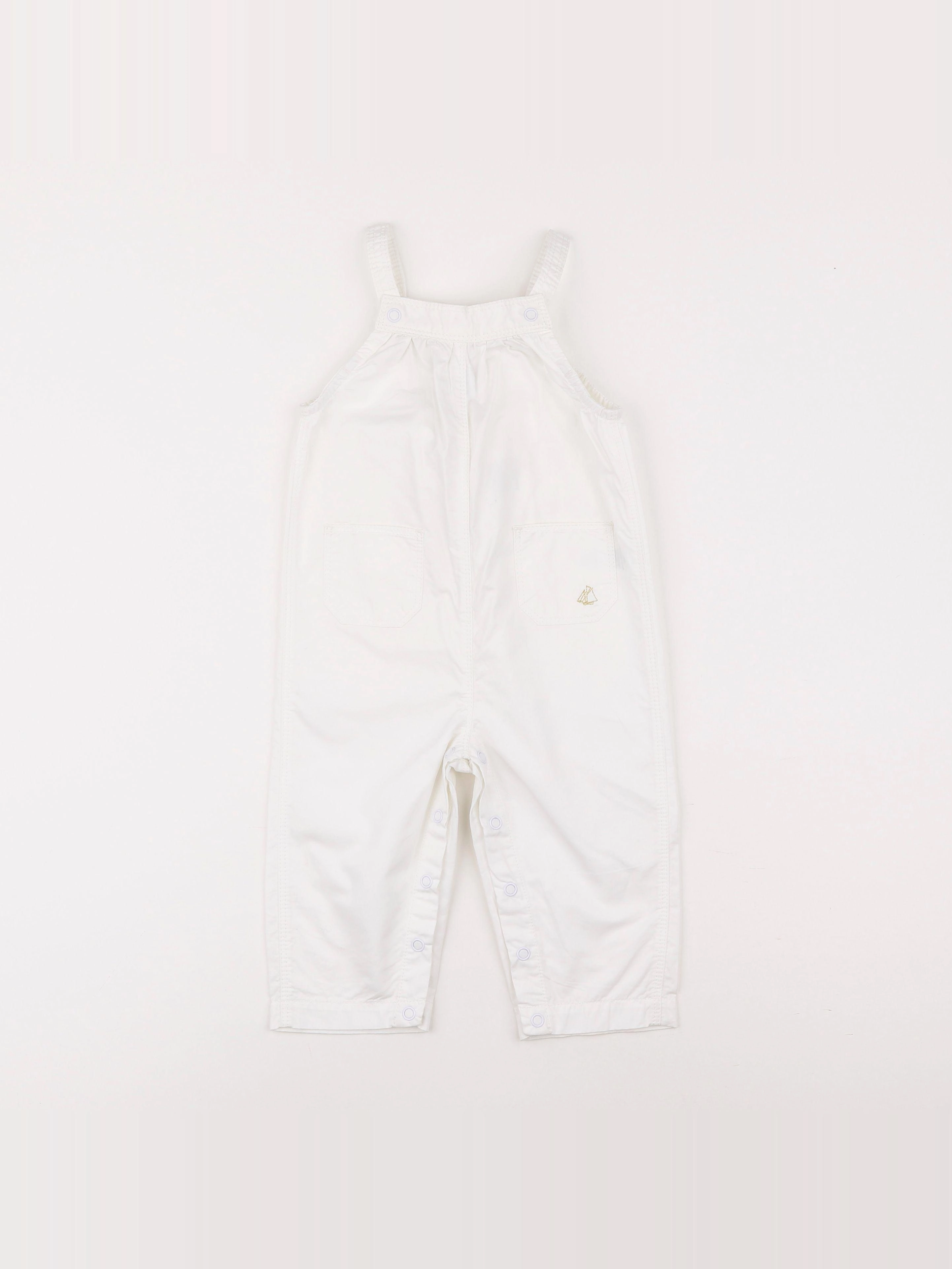 Petit Bateau - combinaison blanc - 12 mois