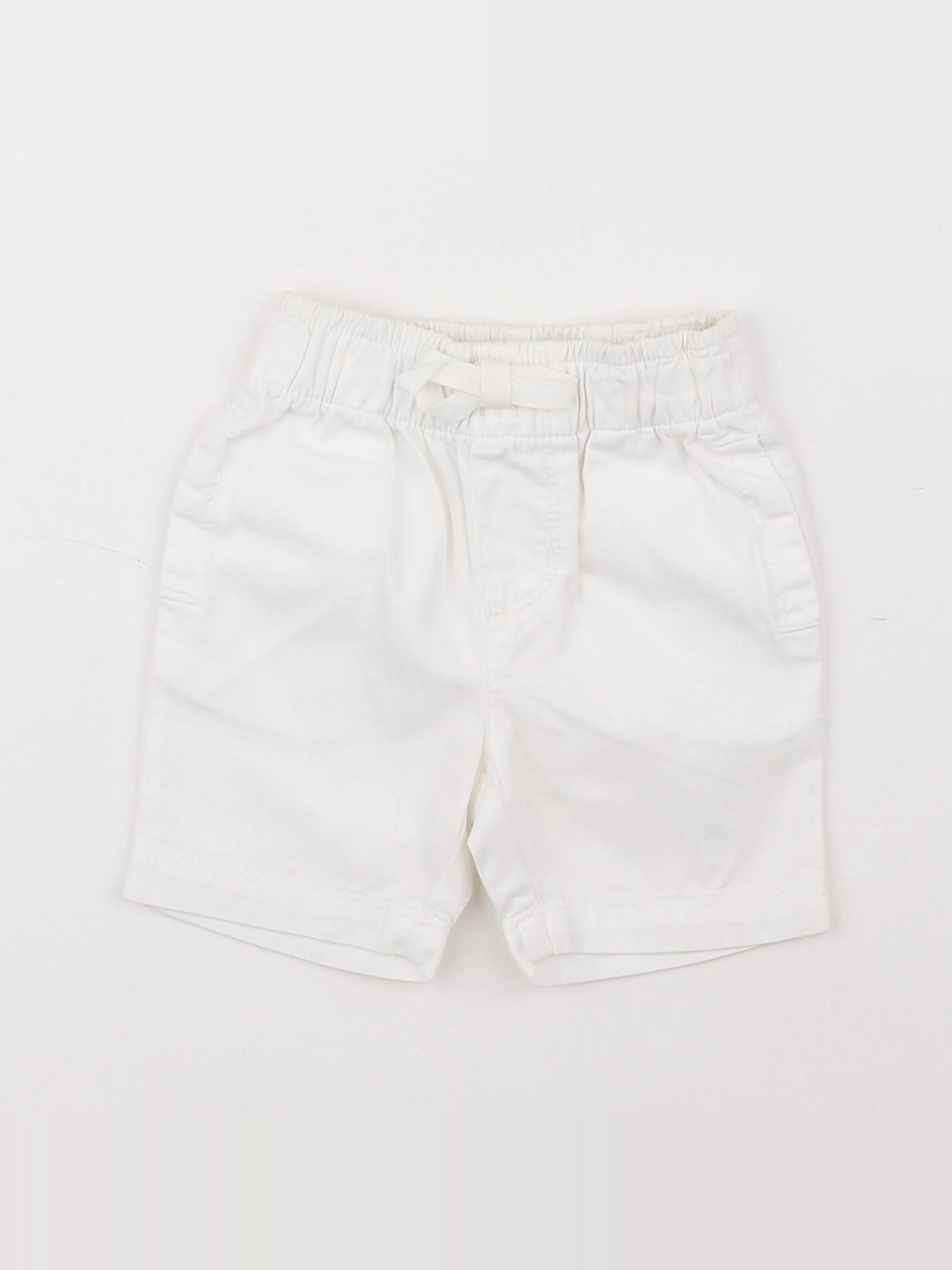 Petit Bateau - short blanc - 12 mois