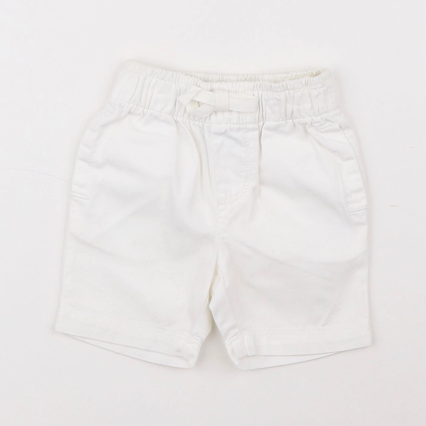 Petit Bateau - short blanc - 12 mois