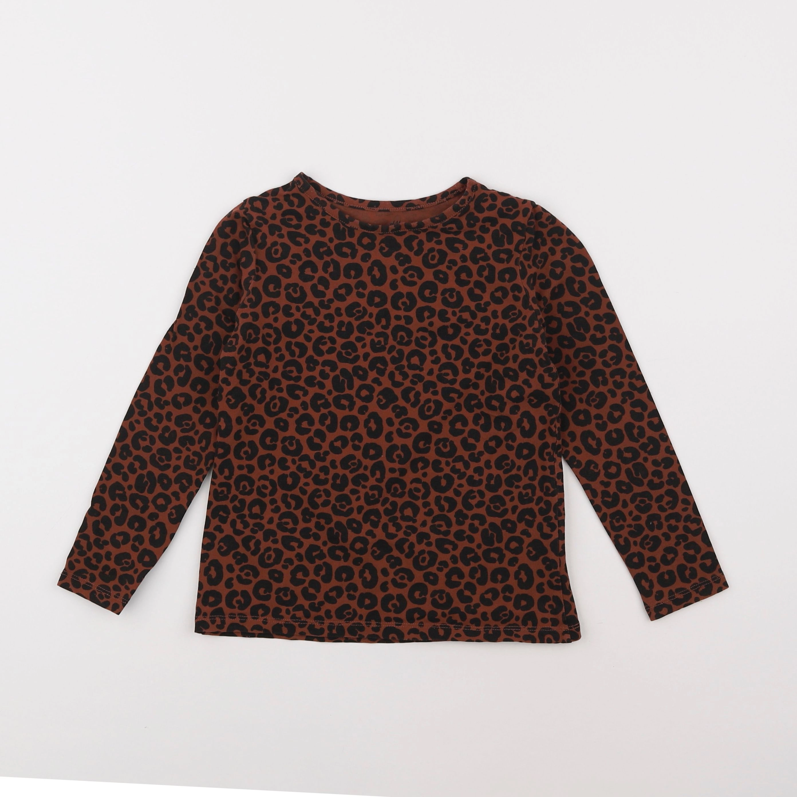 H&M - tee-shirt marron - 5/6 ans