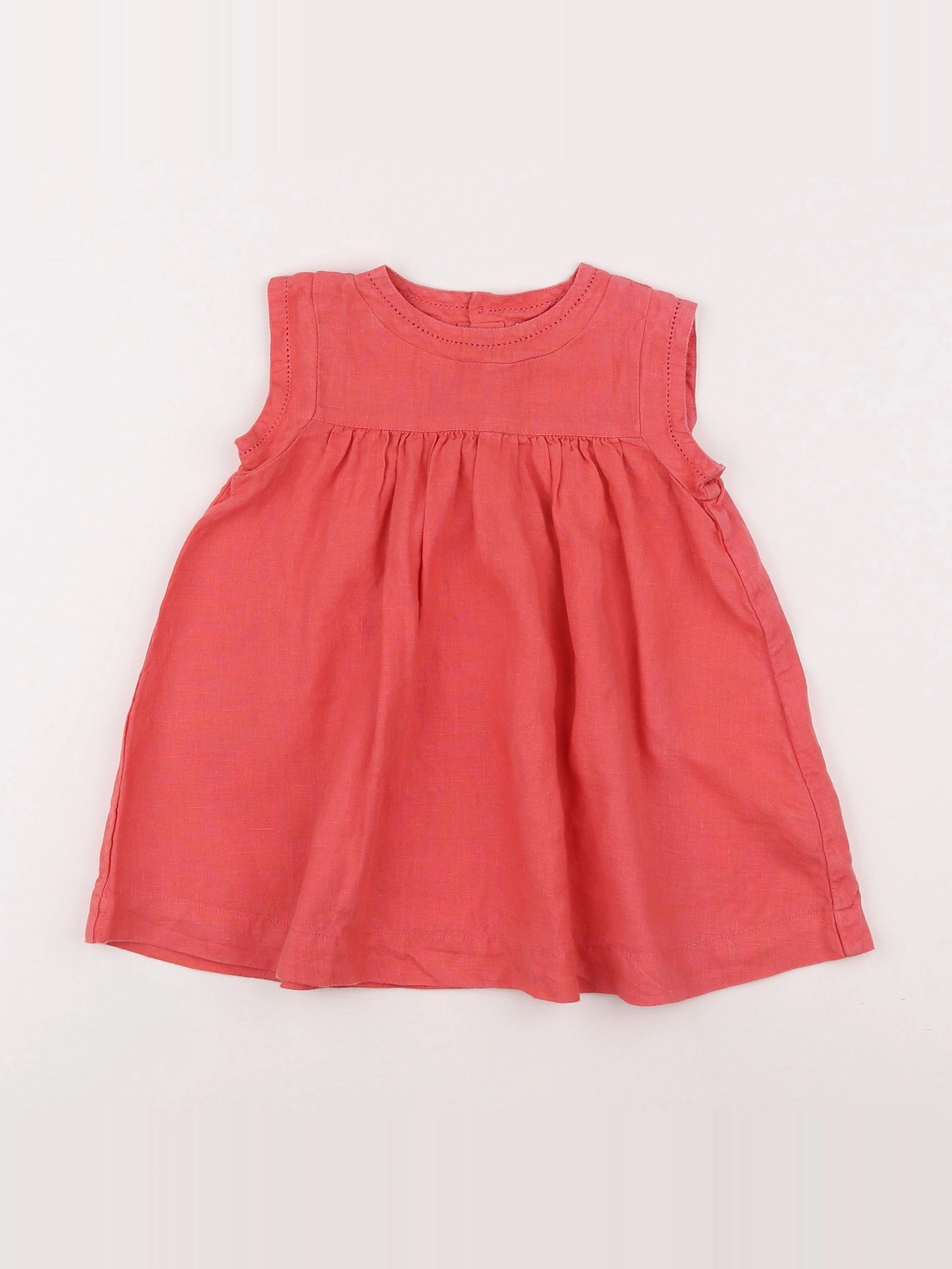 Boutchou - robe orange - 9 mois