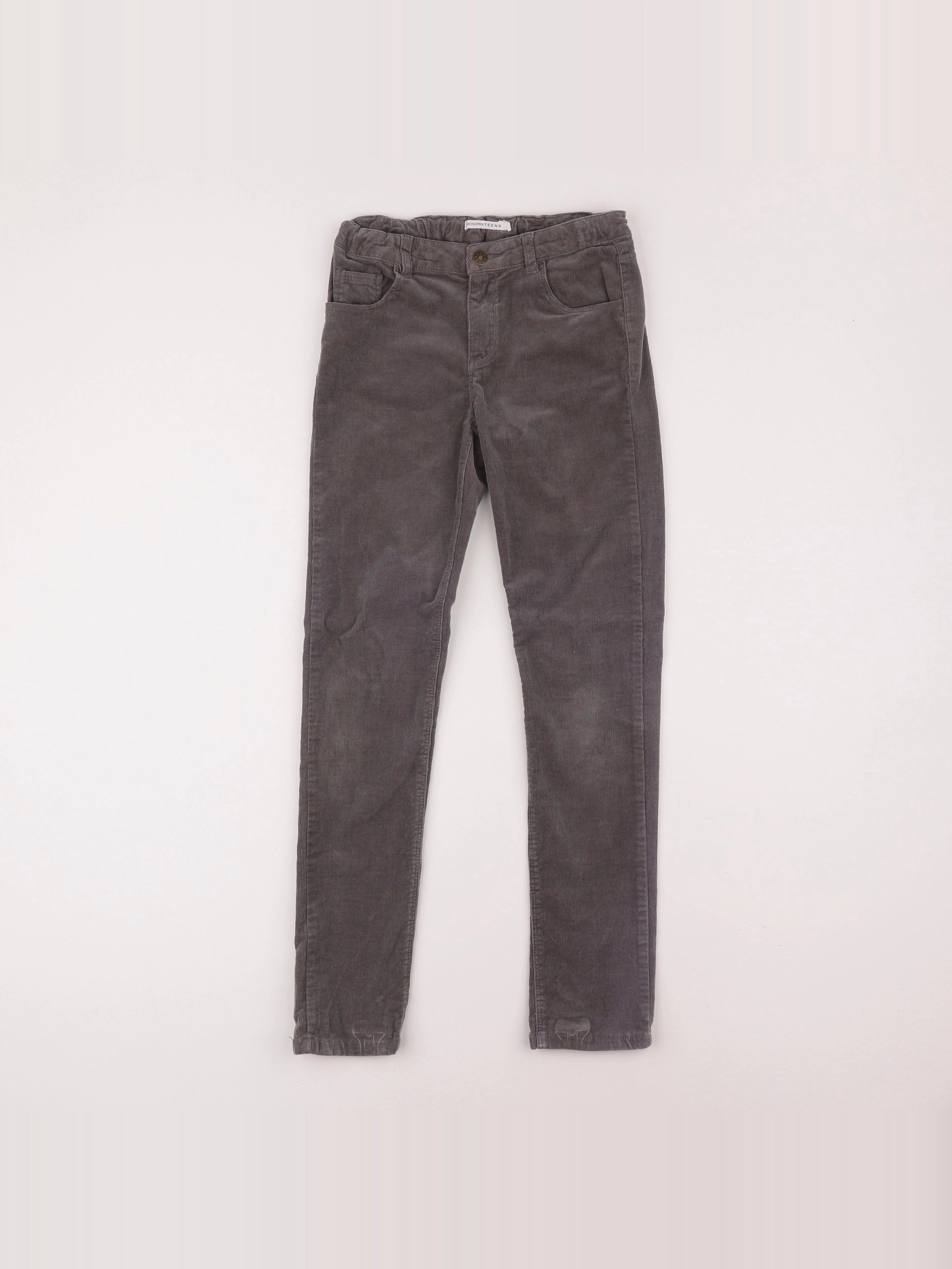 Monoprix - pantalon gris - 10 ans