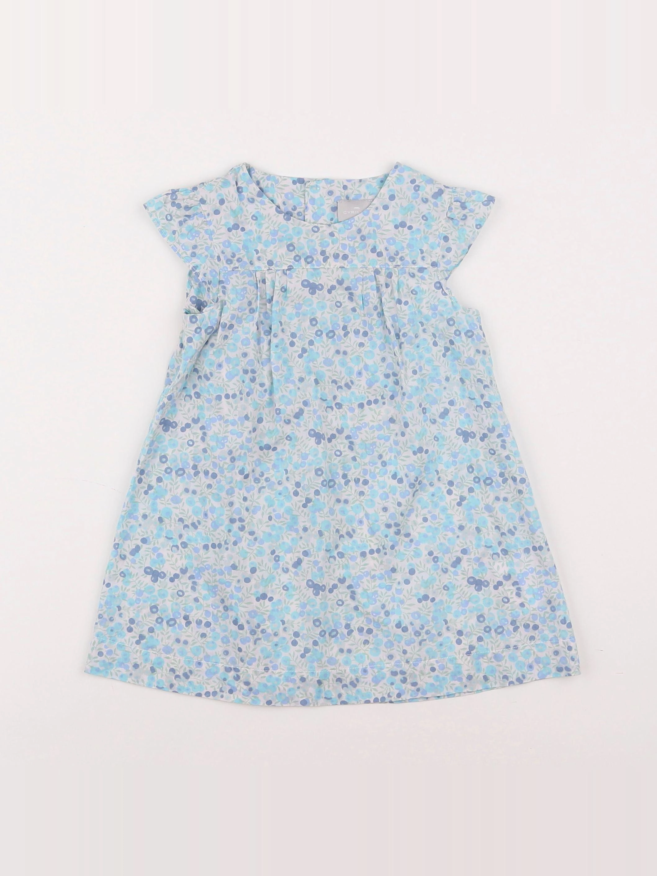 Cyrillus - robe bleu - 12 mois