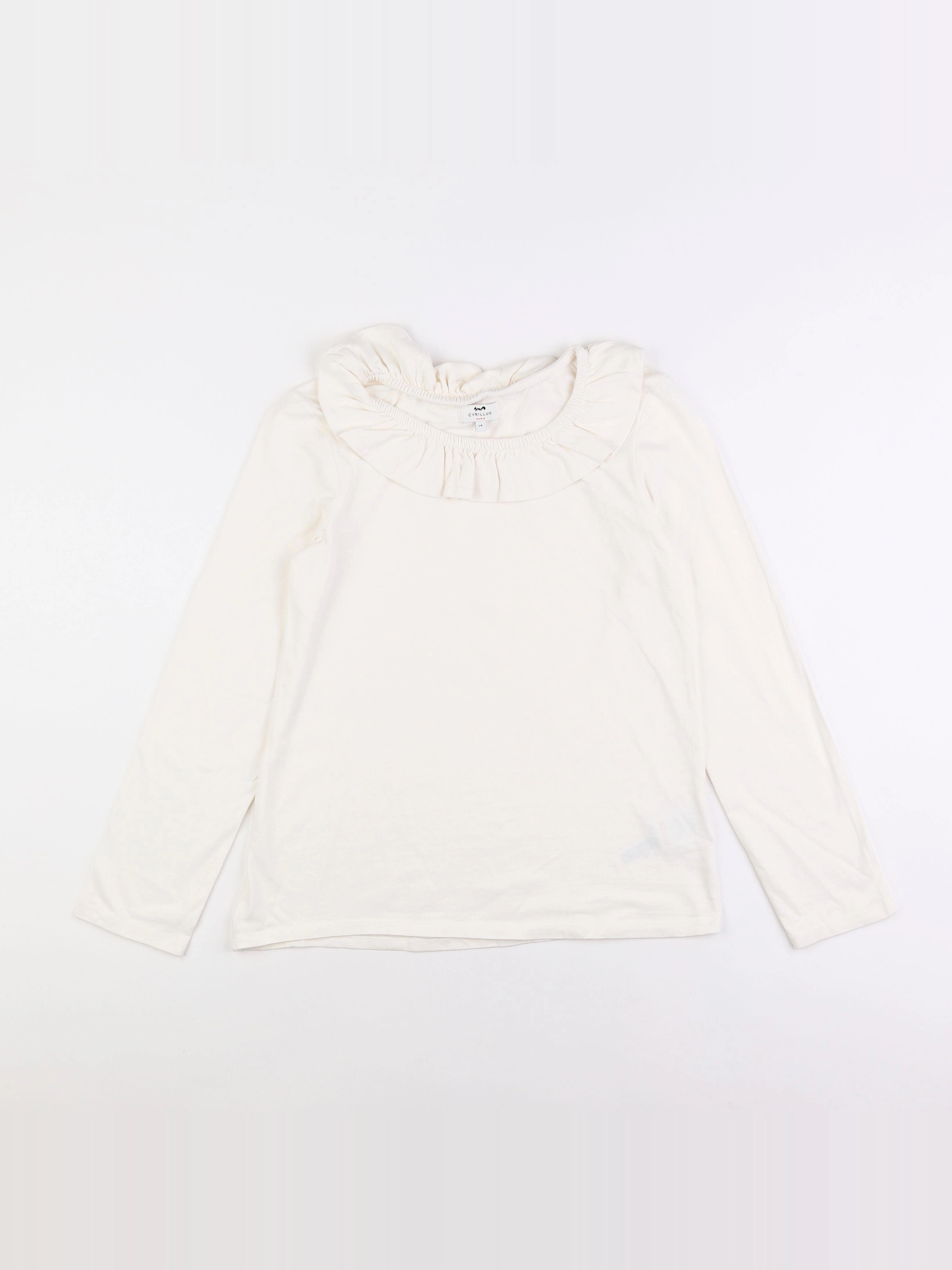 Cyrillus - tee-shirt blanc - 14 ans