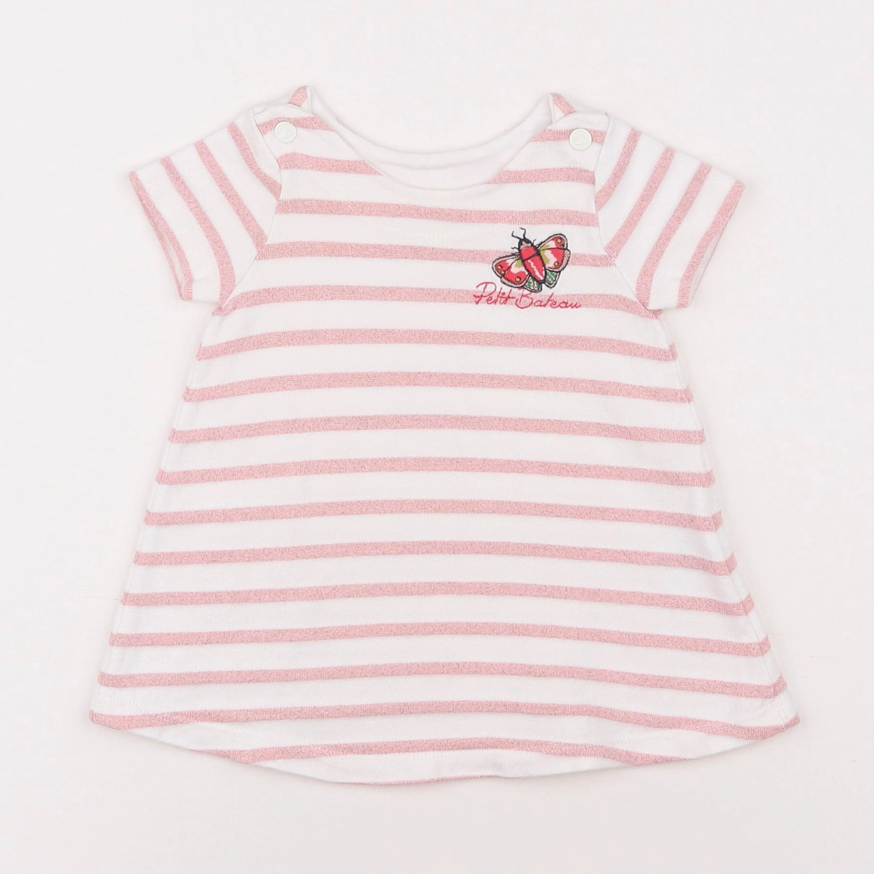 Petit Bateau - robe rose - 18 mois