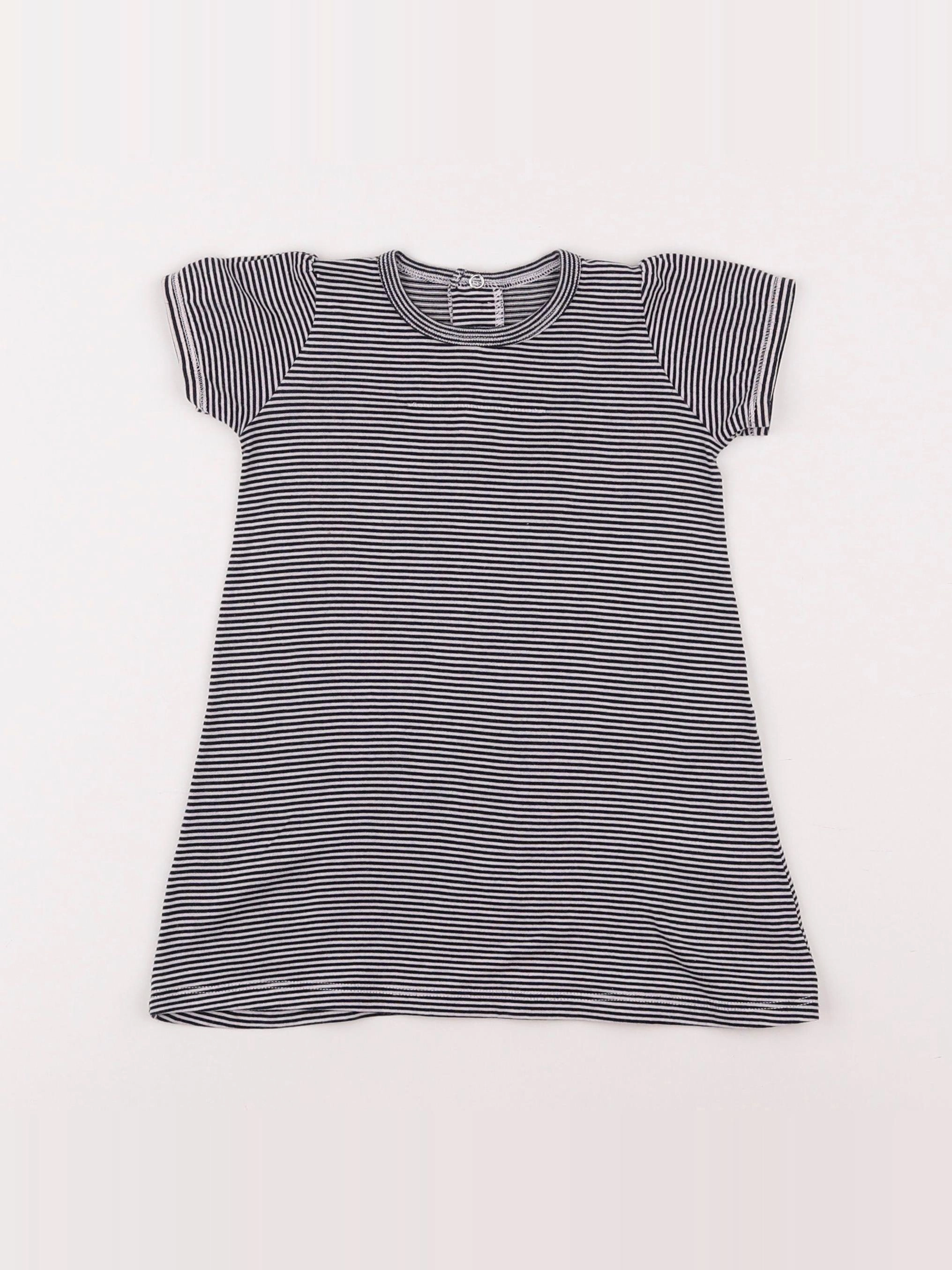 Petit Bateau - chemise de nuit coton multicolore - 6 mois